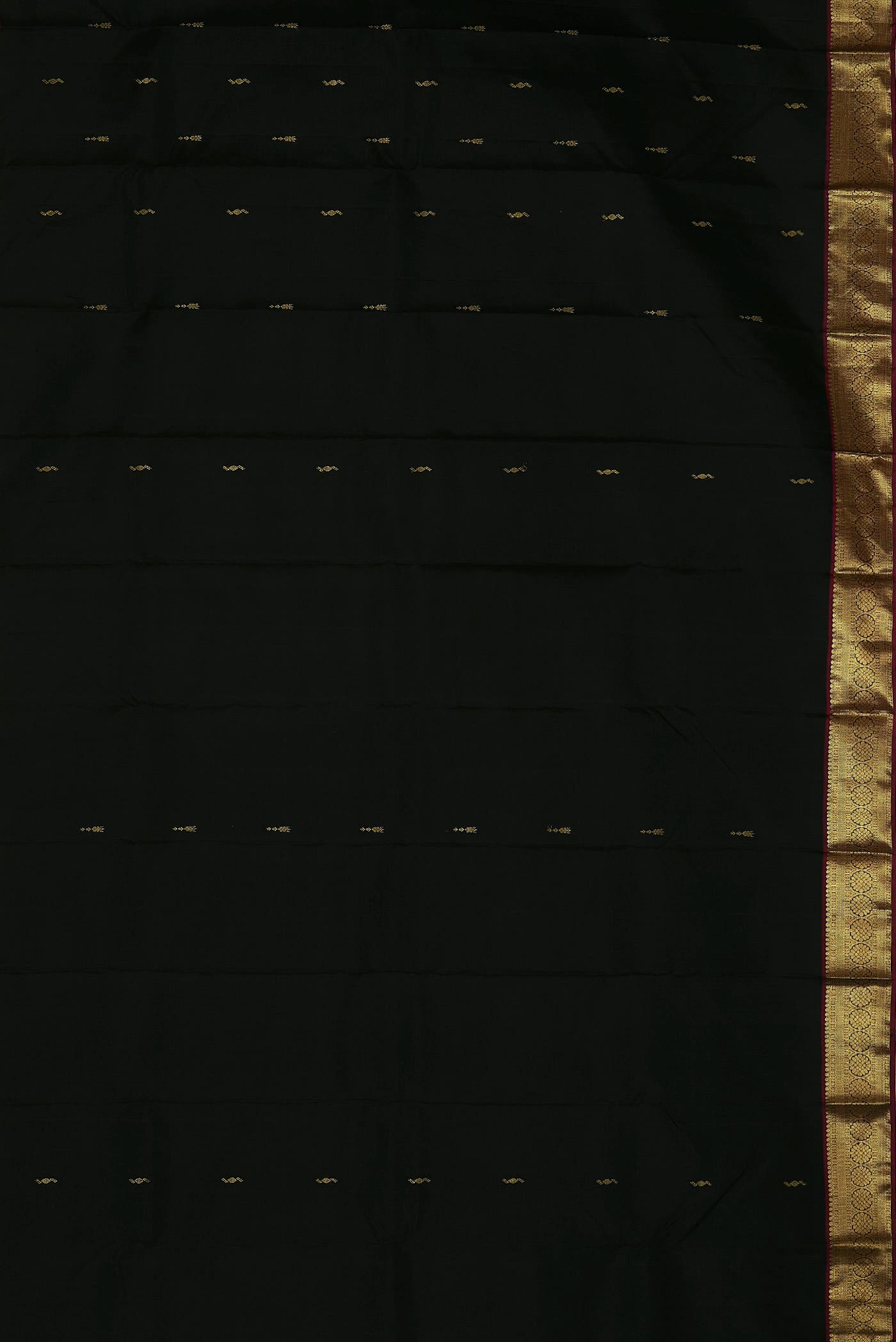 Black Kanchipuram Silk Saree
