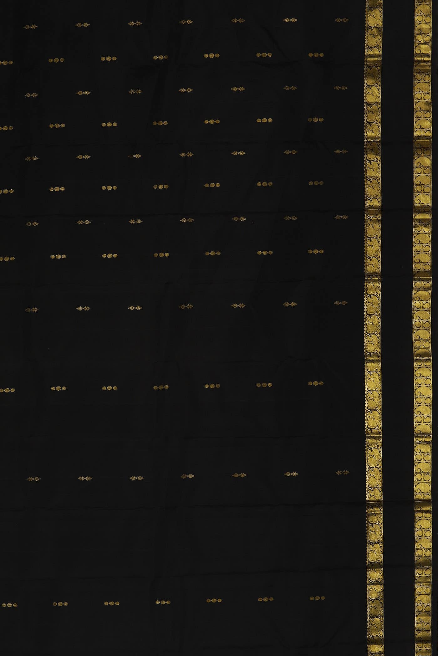 Black Kanchipuram Silk Saree