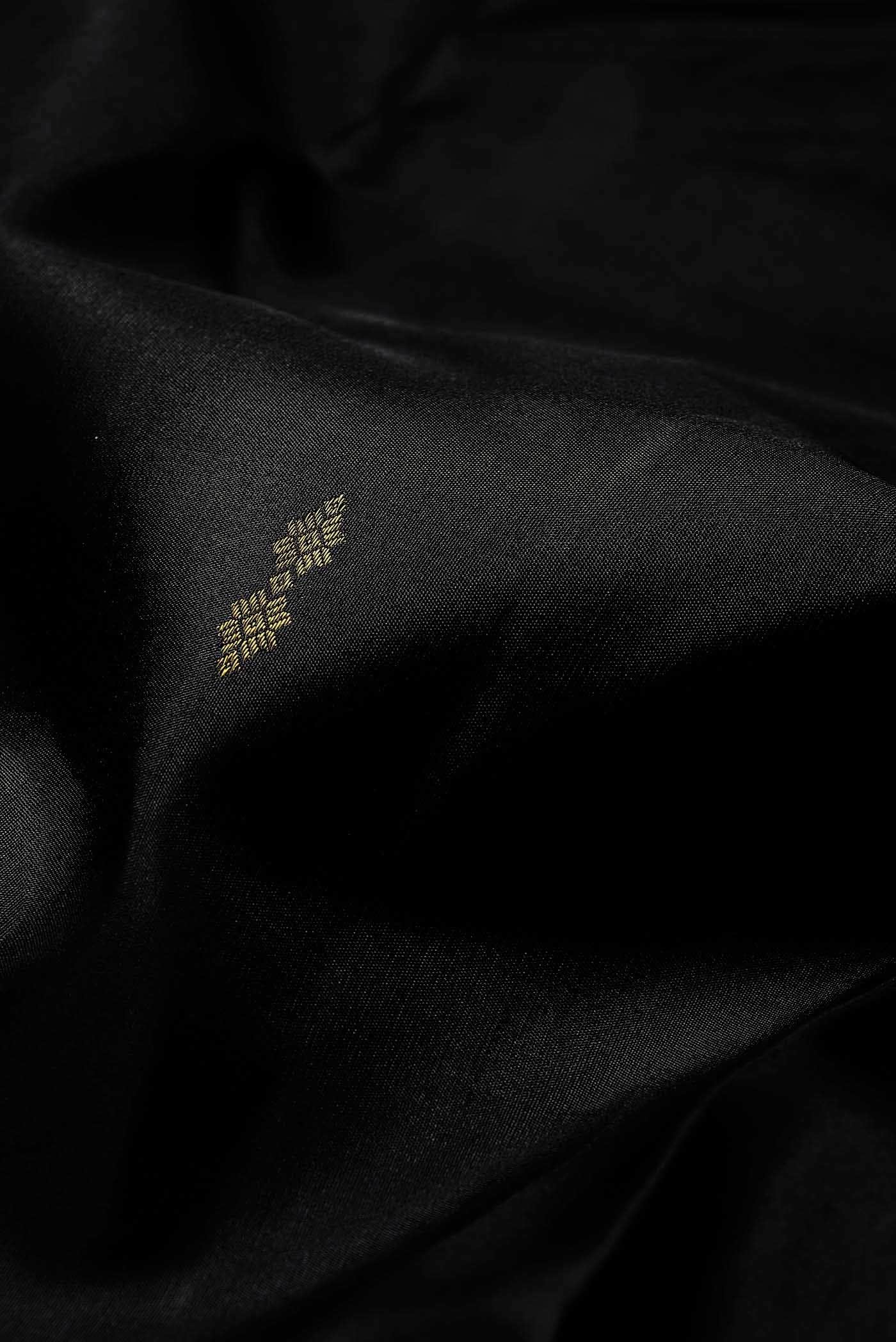 Black Kanchipuram Silk Saree