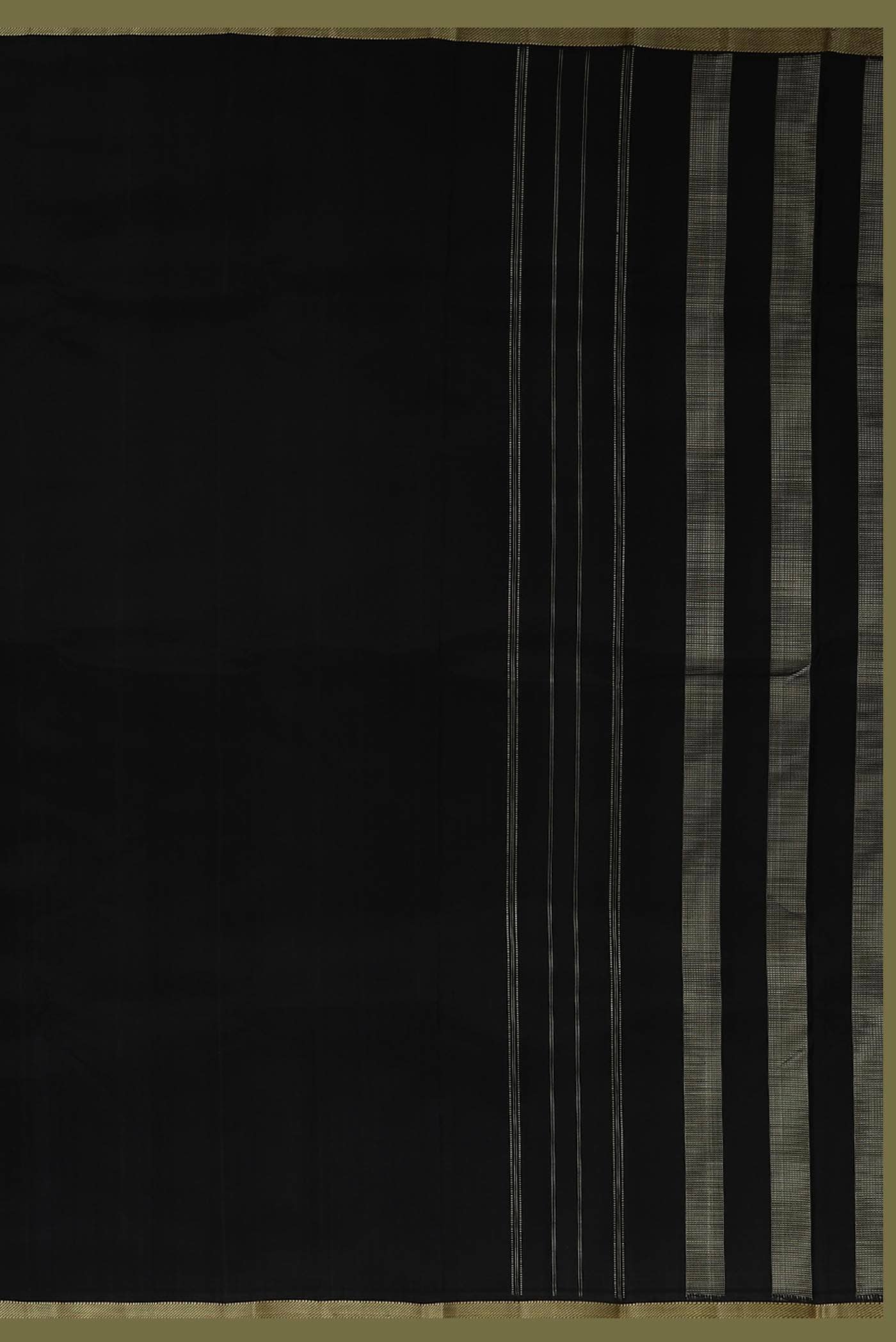 Black Kanchipuram Silk Saree
