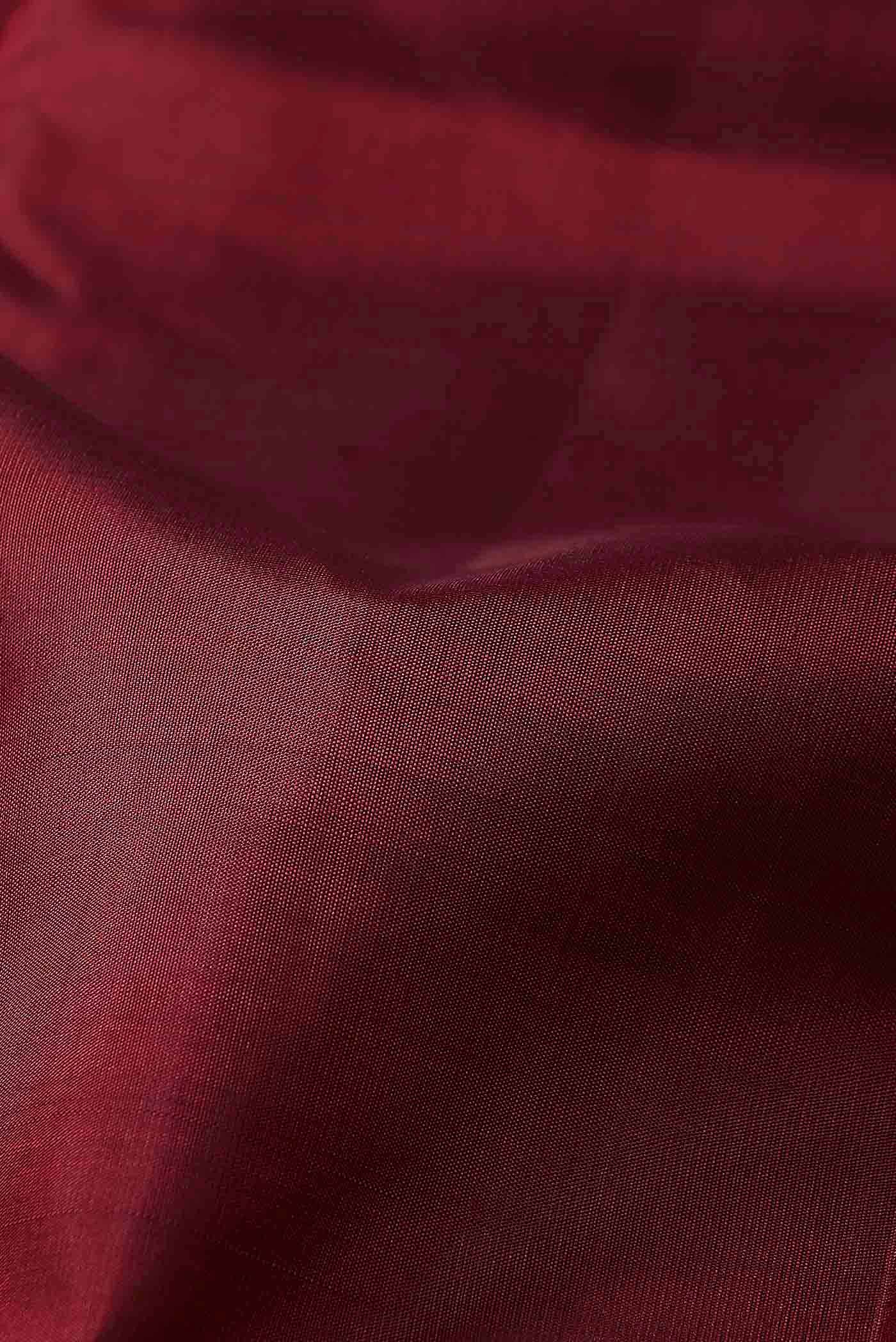 Maroon Kanchipuram Silk Saree