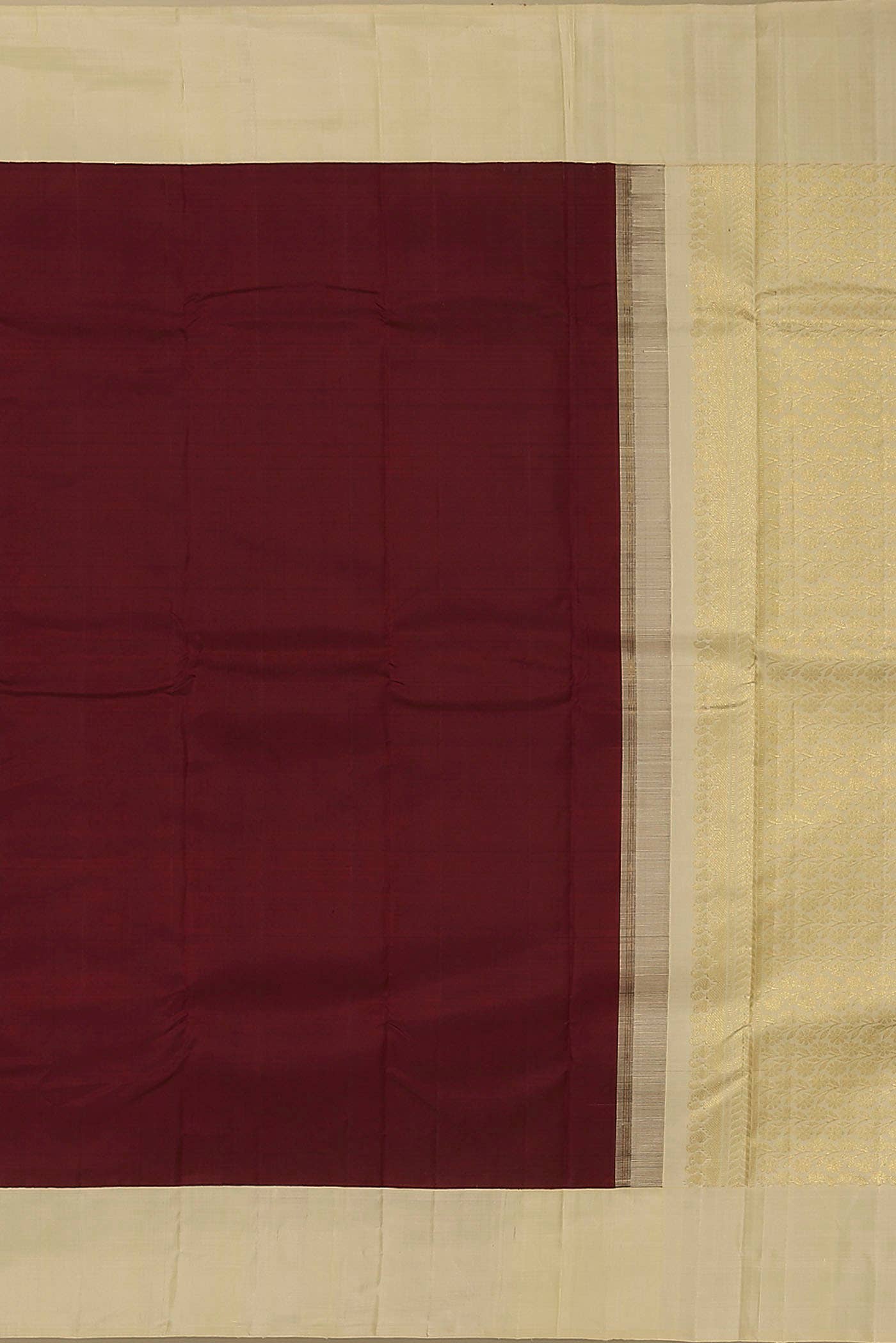 Maroon Kanchipuram Silk Saree