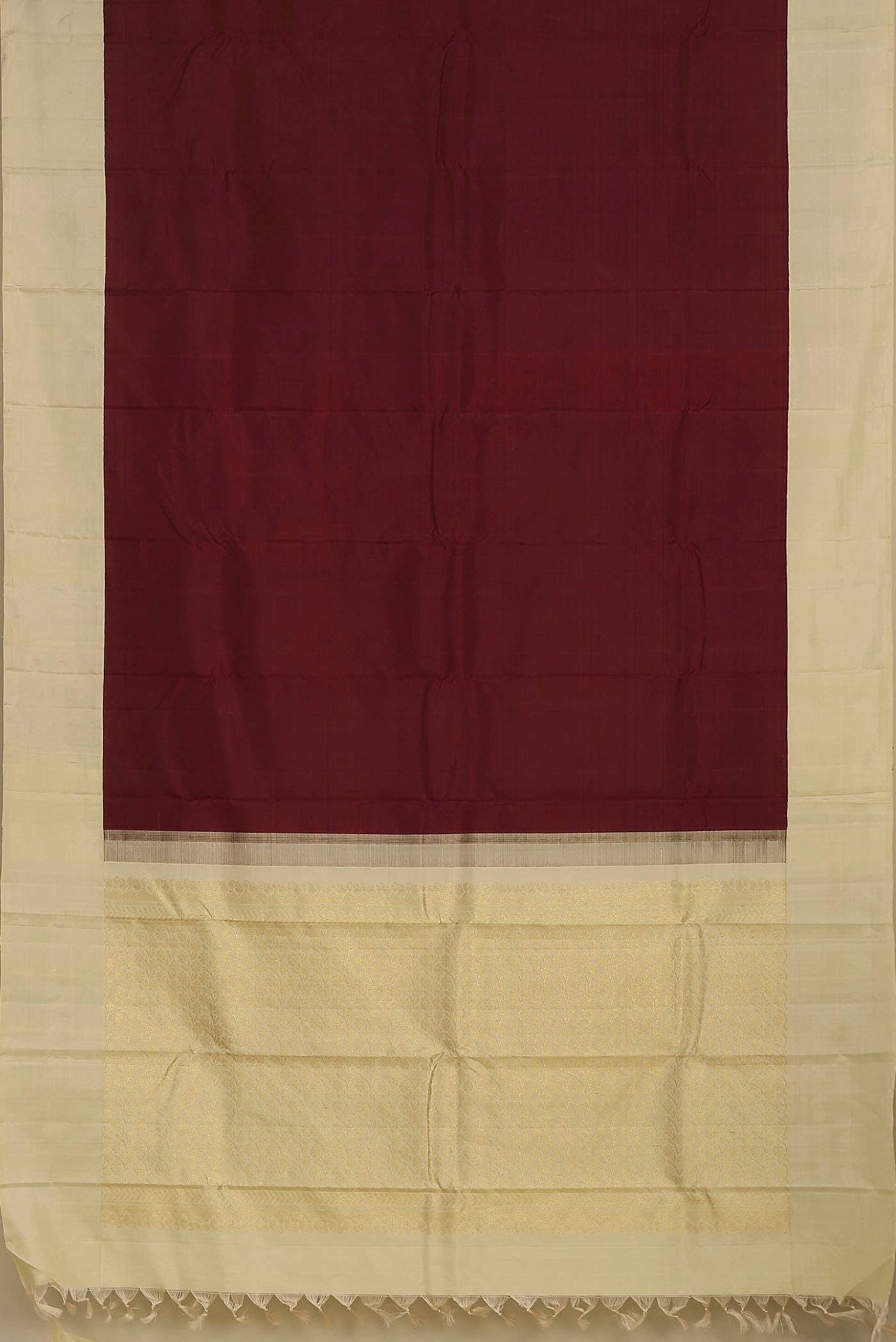 Maroon Kanchipuram Silk Saree