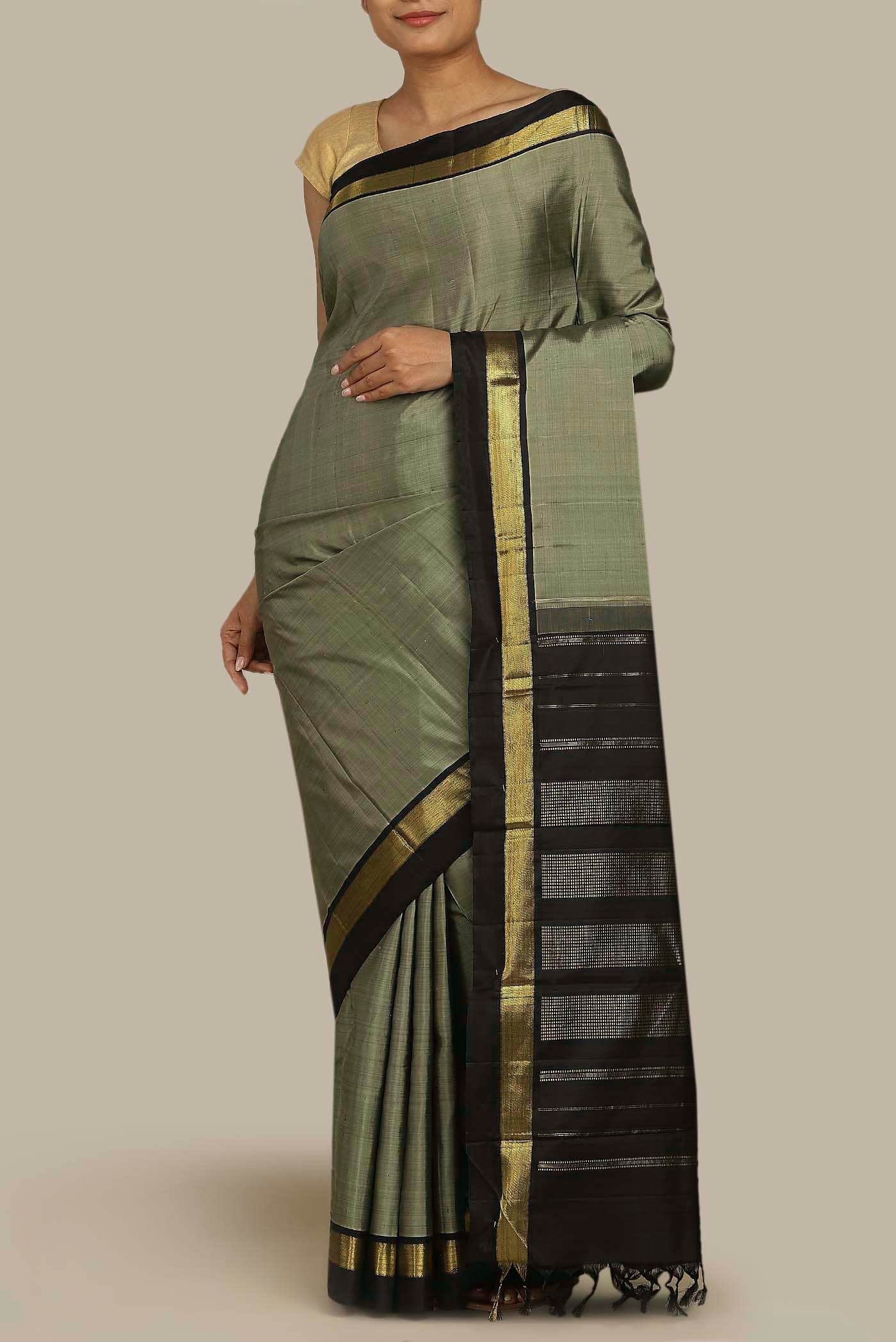 Green Kanchipuram Silk Saree