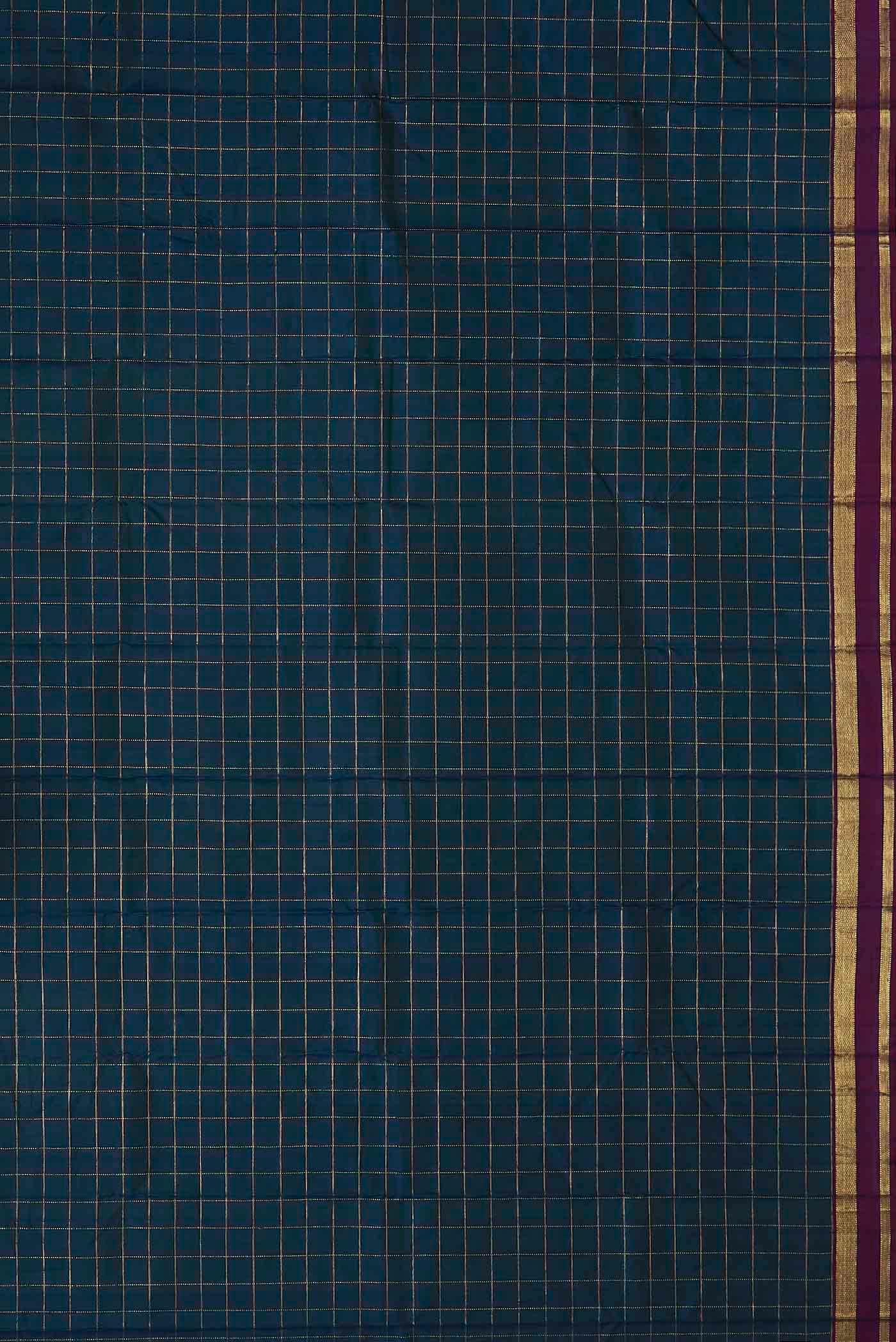 Blue Kanchipuram Silk Saree