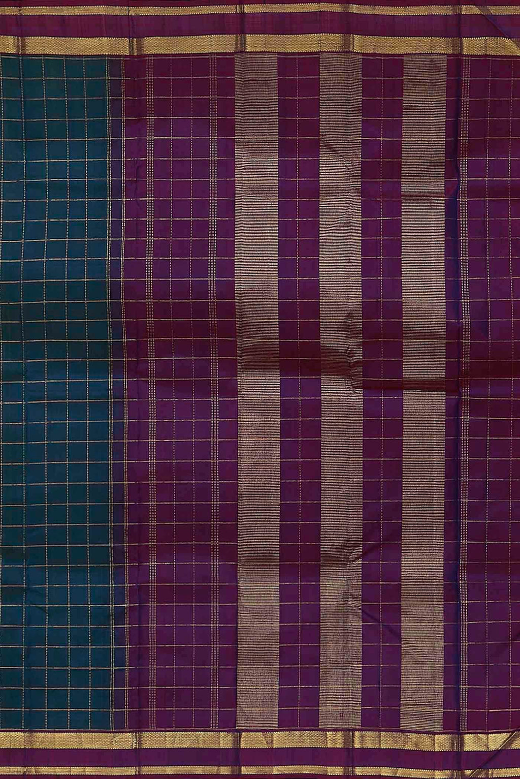 Blue Kanchipuram Silk Saree