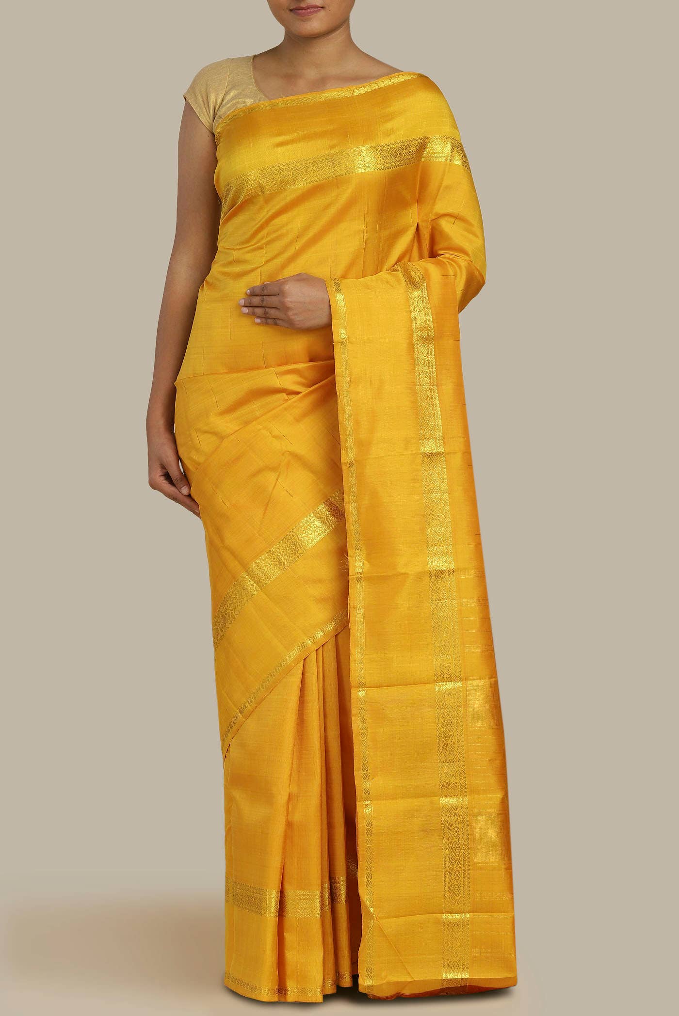 Black Kanchipuram Silk Saree