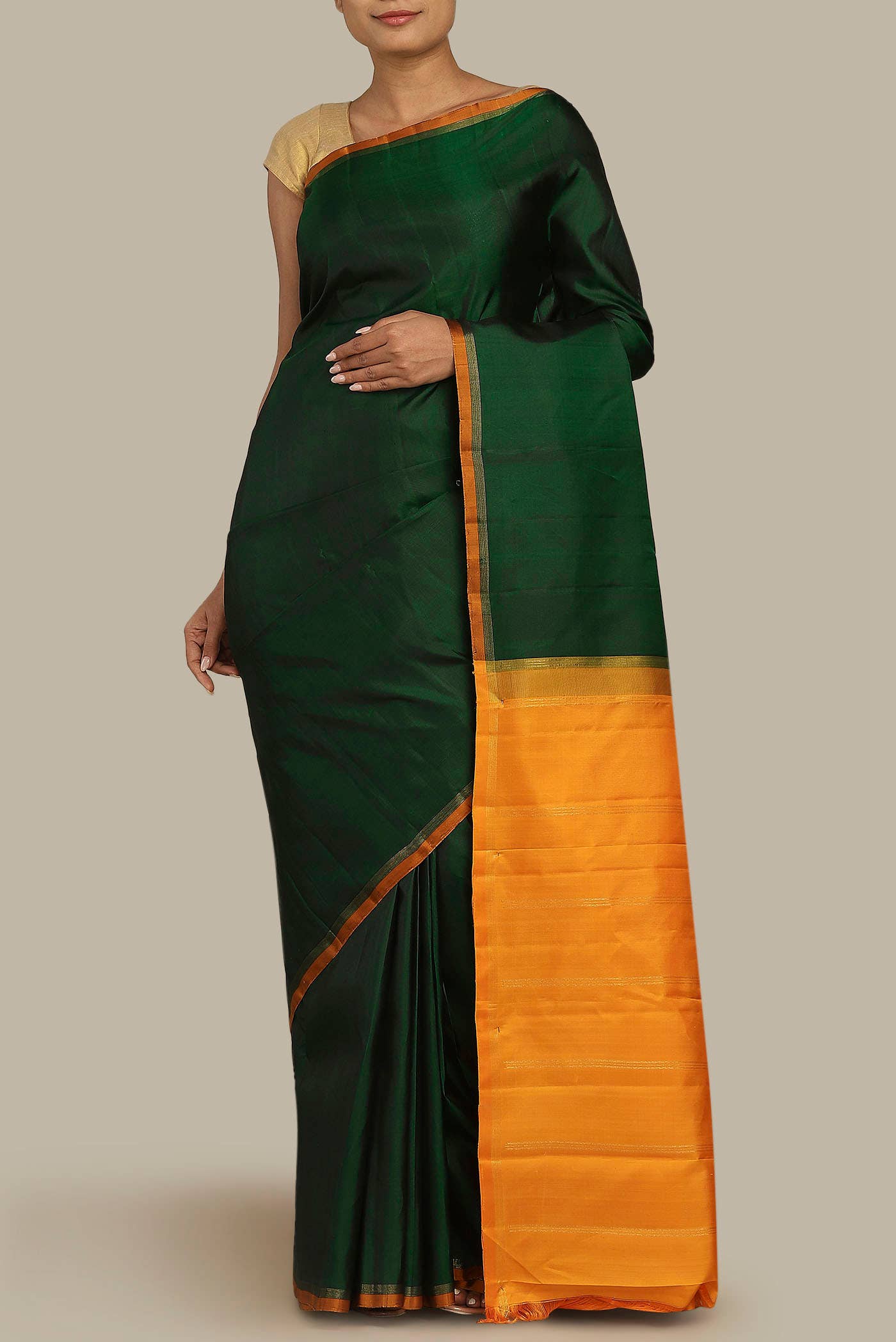 Green Kanchipuram Silk Saree