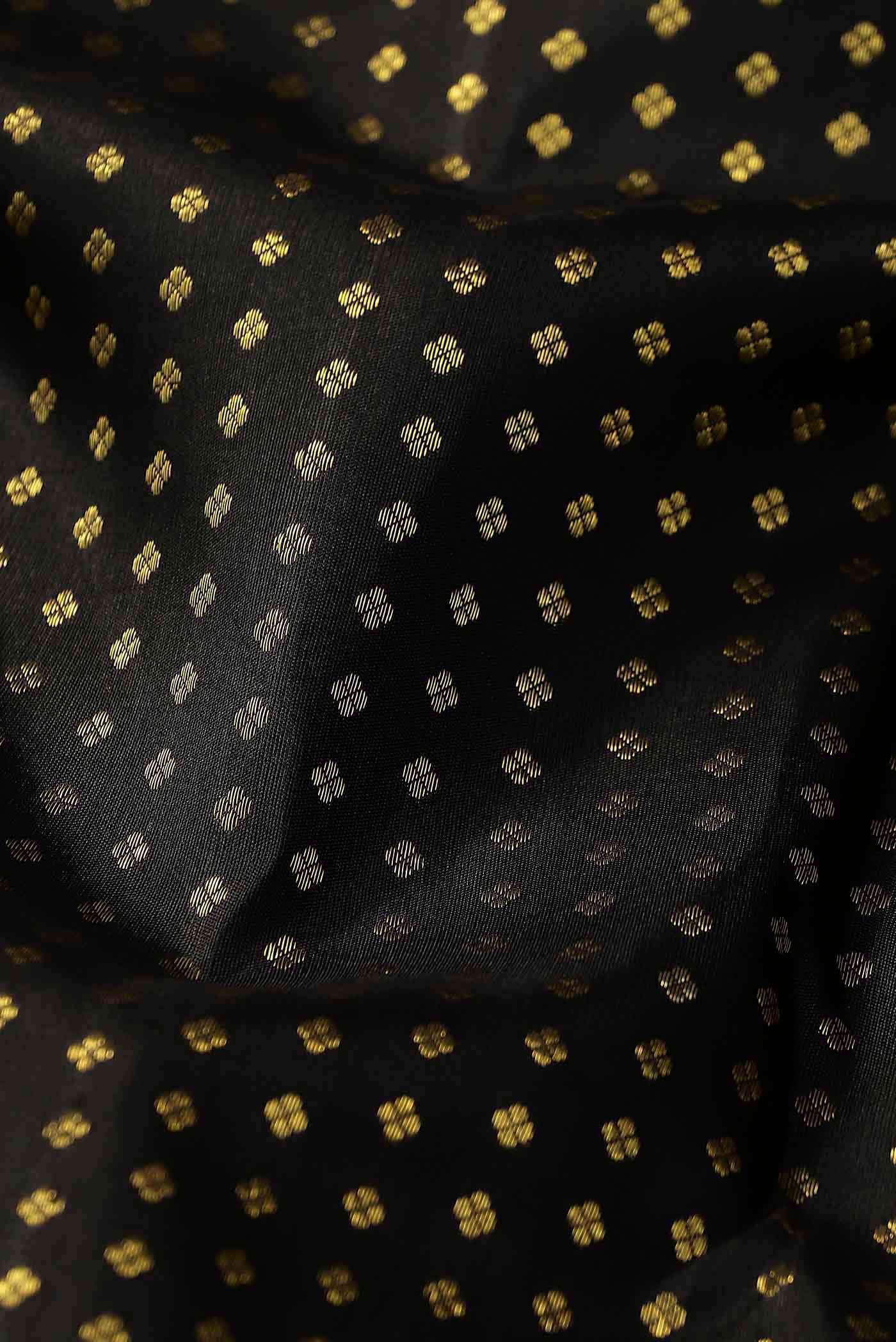 Black Kanchipuram Silk Saree