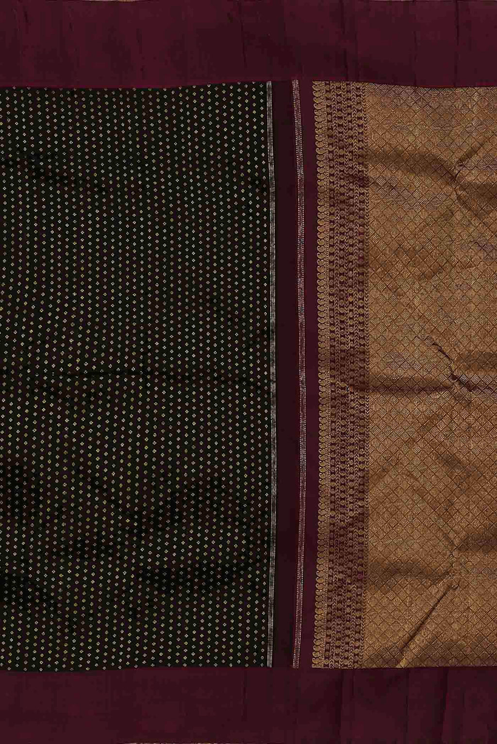 Black Kanchipuram Silk Saree