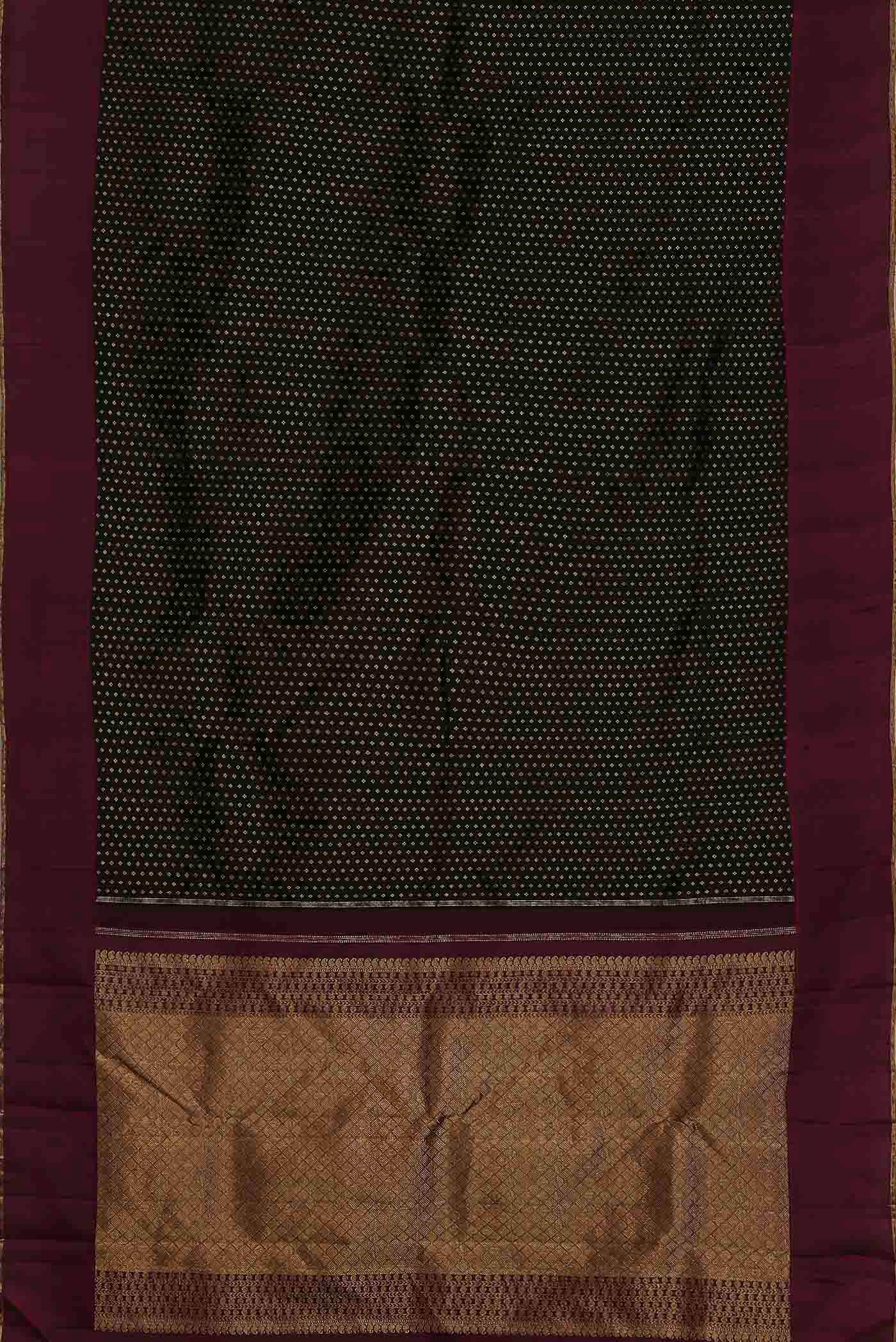 Black Kanchipuram Silk Saree