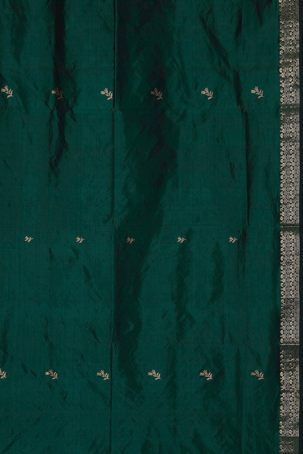 Green Banarasi Katan Silk Saree