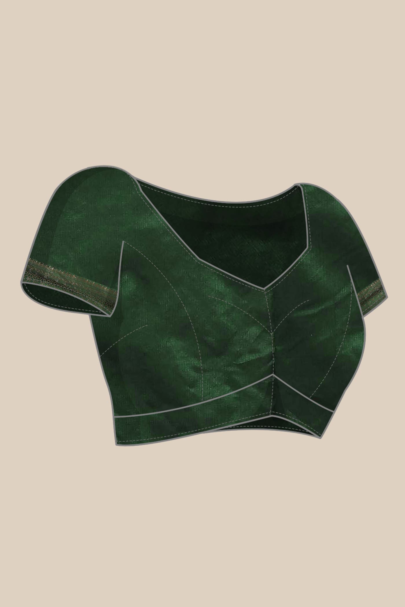 Green Banarasi Katan Silk Saree