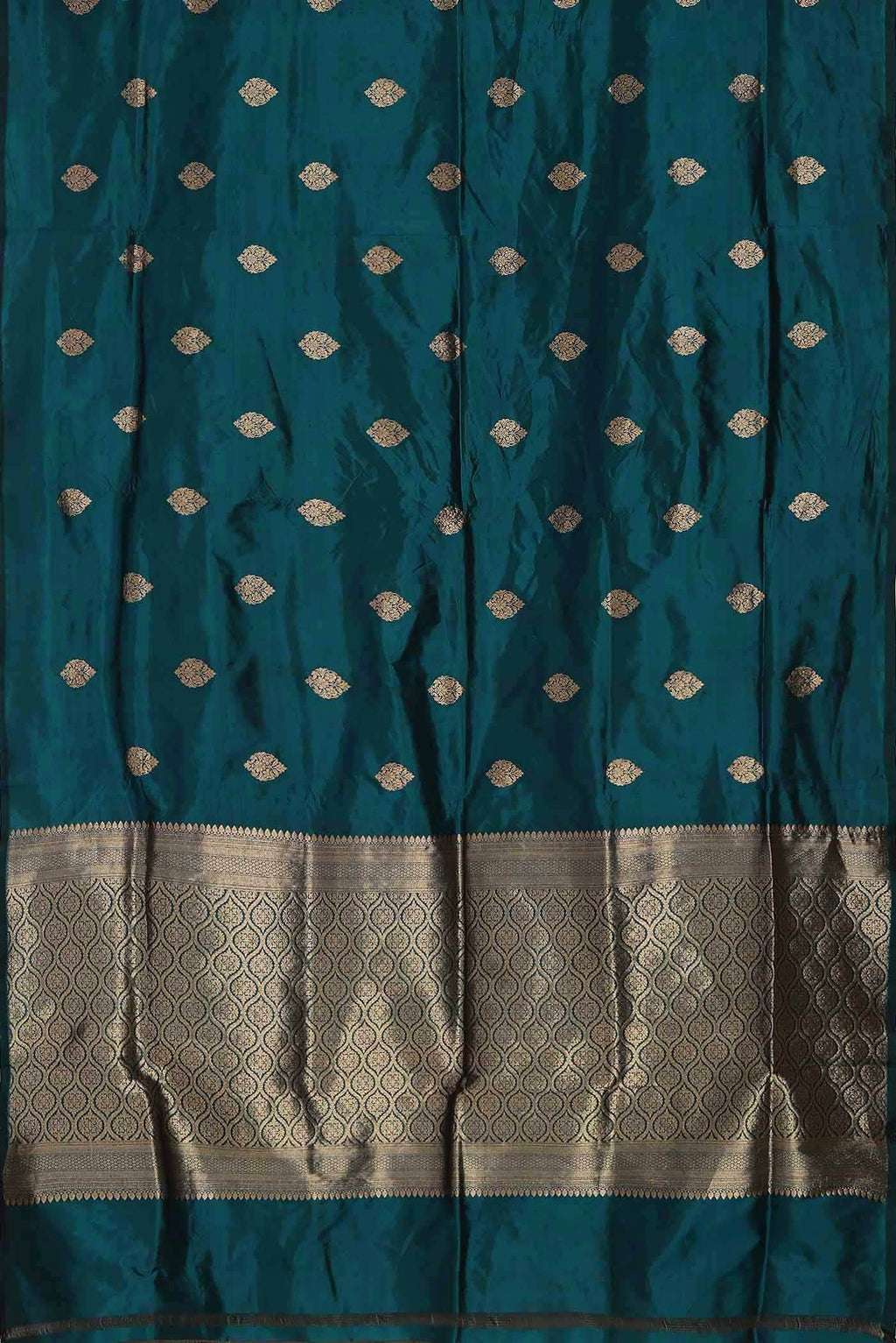 Blue Banarasi Katan Silk Saree
