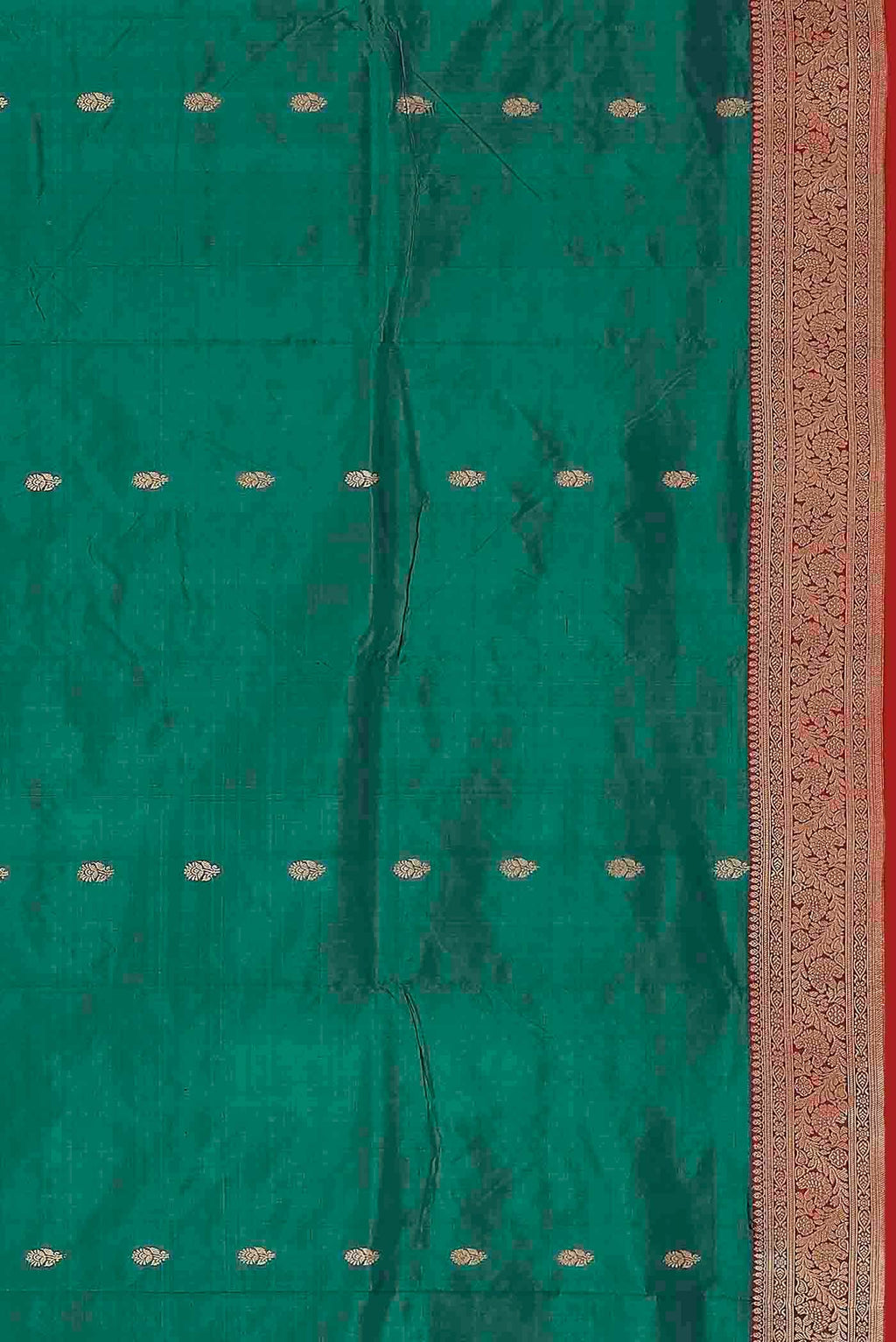 Green Banarasi Katan Silk Saree