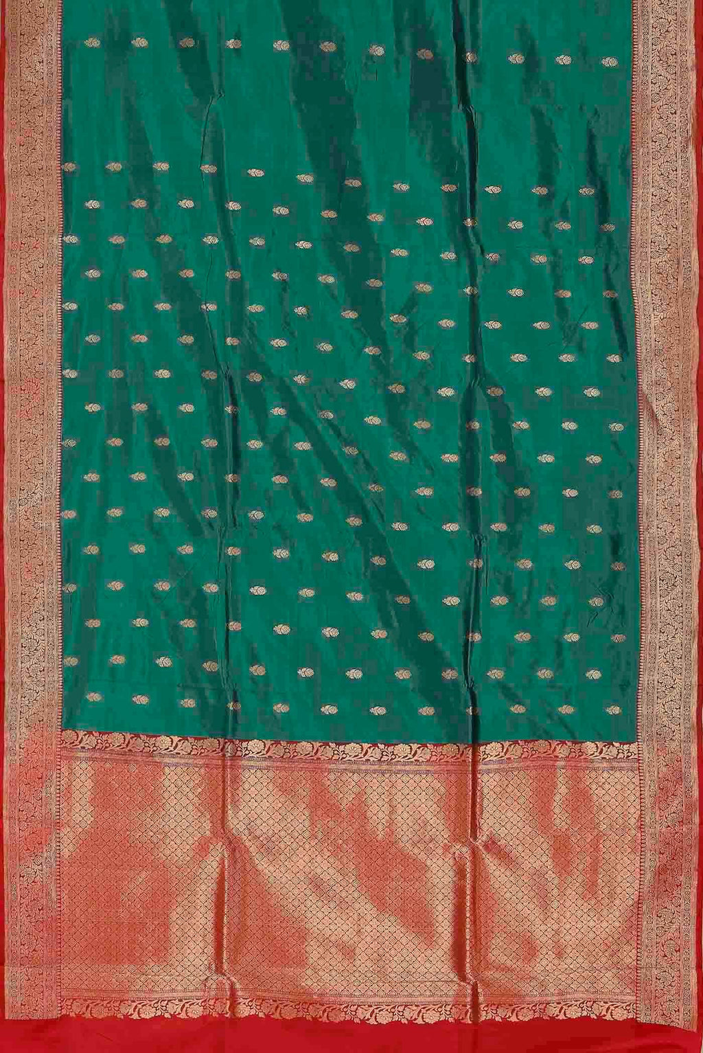 Green Banarasi Katan Silk Saree