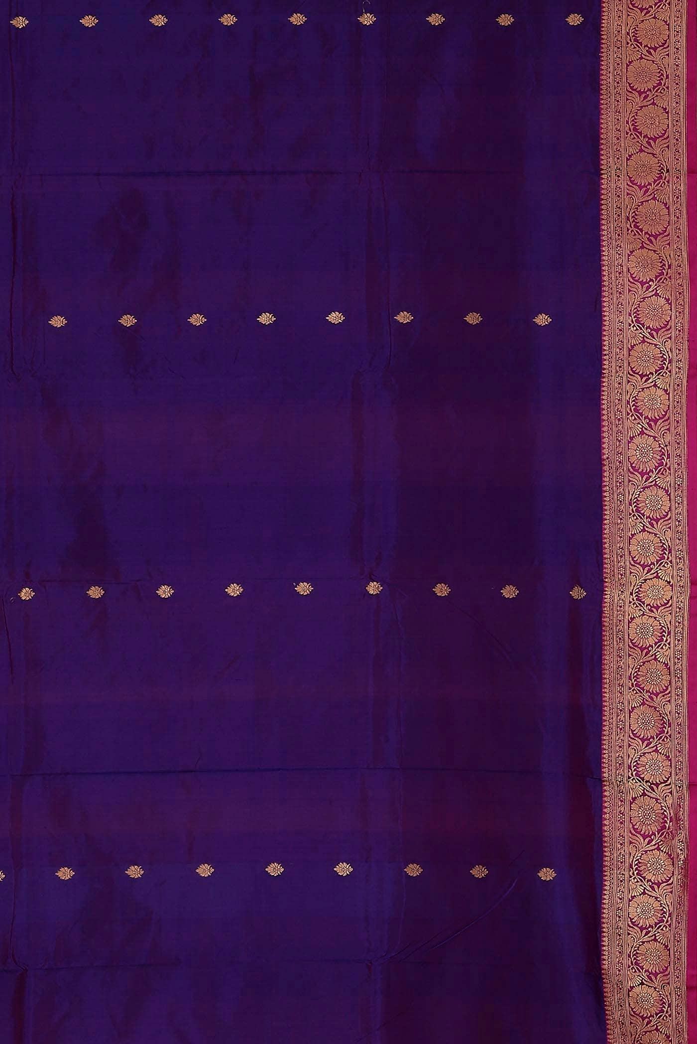 Blue Banarasi Katan Silk Saree