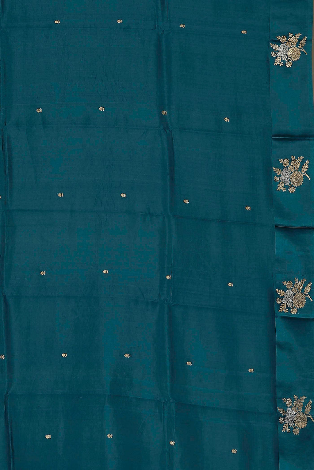 Blue Banarasi Katan Silk Saree