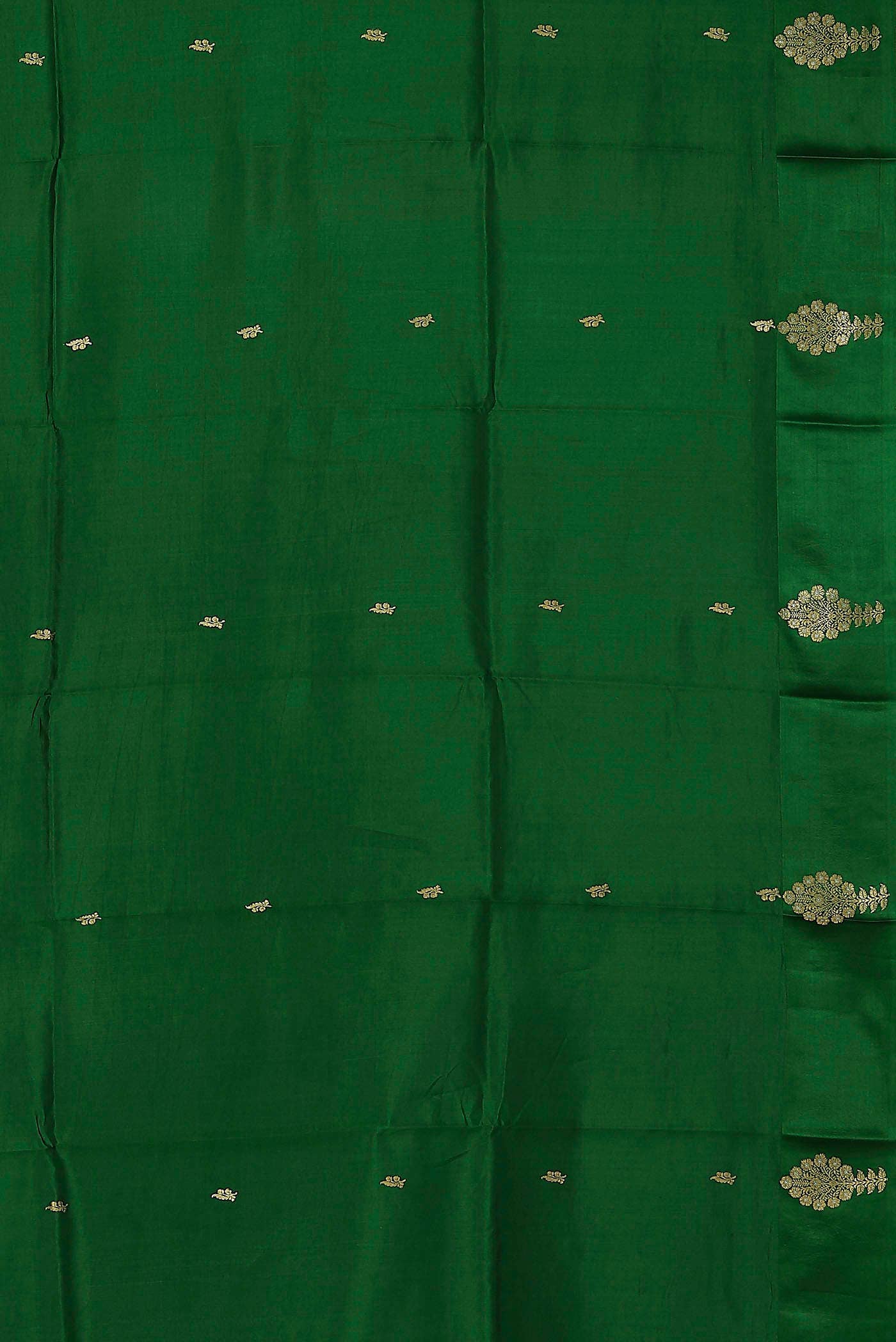 Green Banarasi Katan Silk Saree