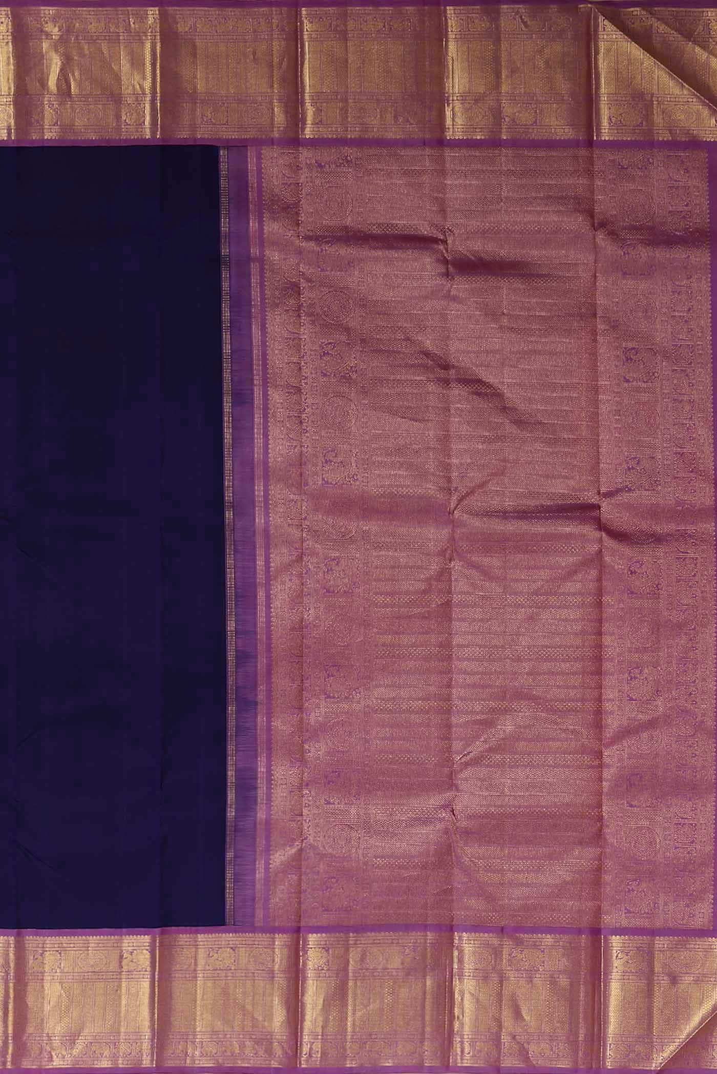 Blue Kanchipuram Silk Saree