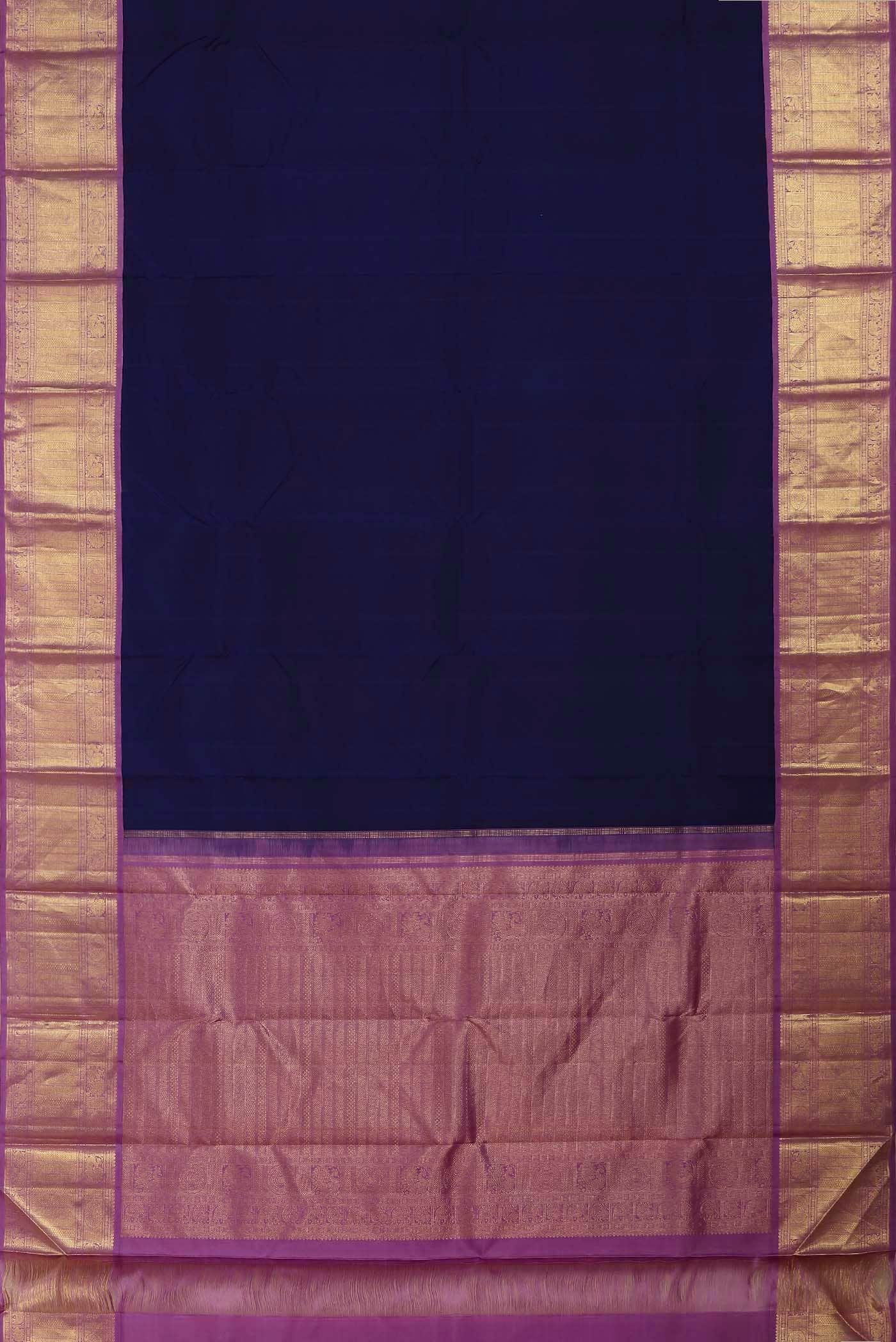 Blue Kanchipuram Silk Saree