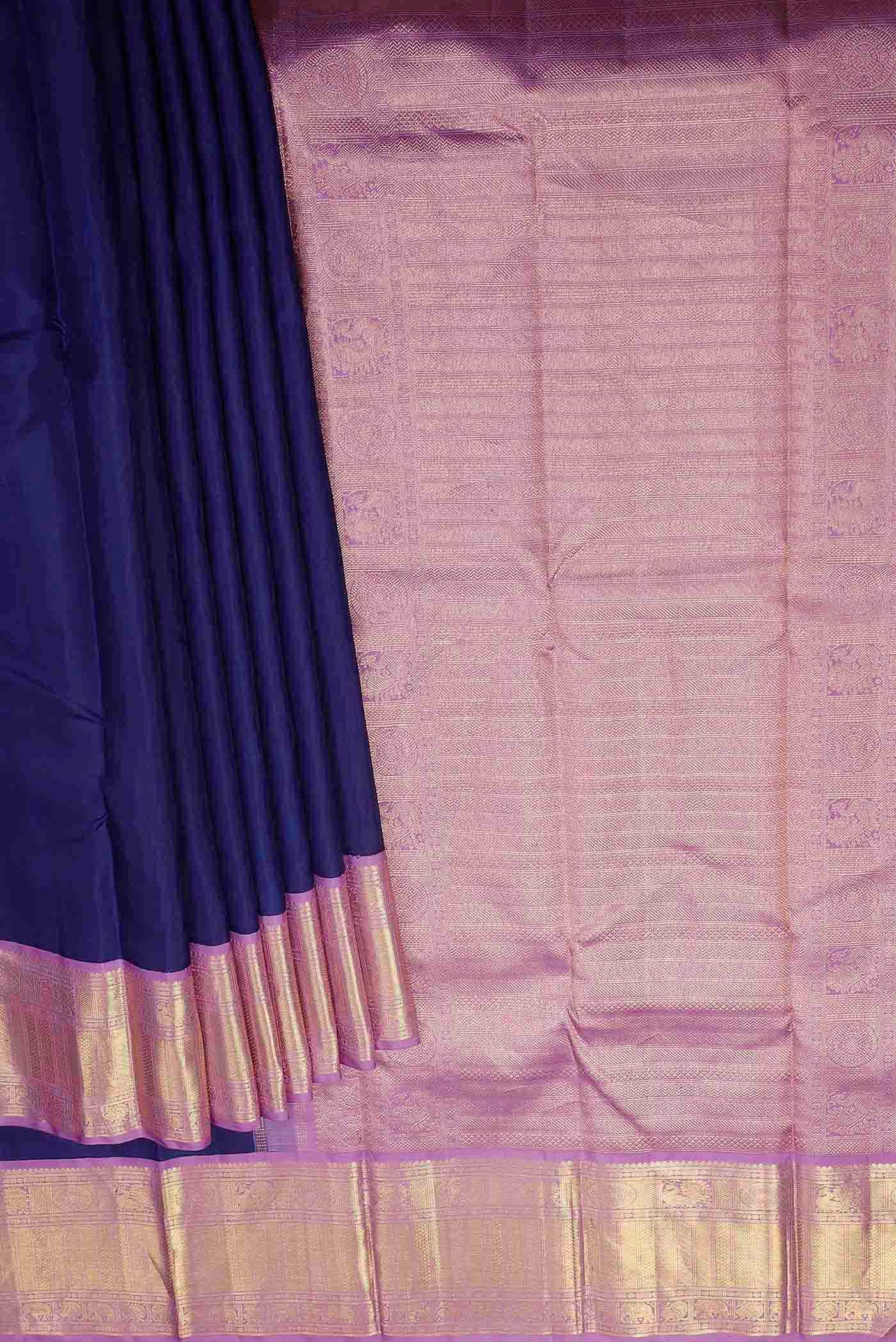 Blue Kanchipuram Silk Saree