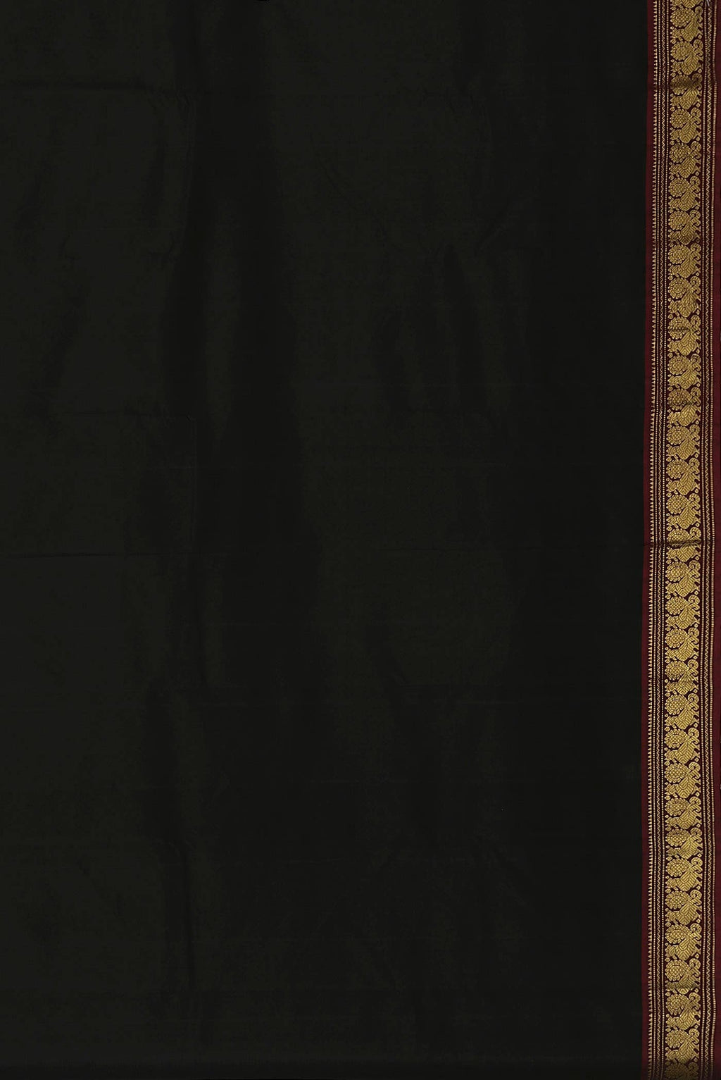 Black Dual Tone Kanchipuram Silk Saree
