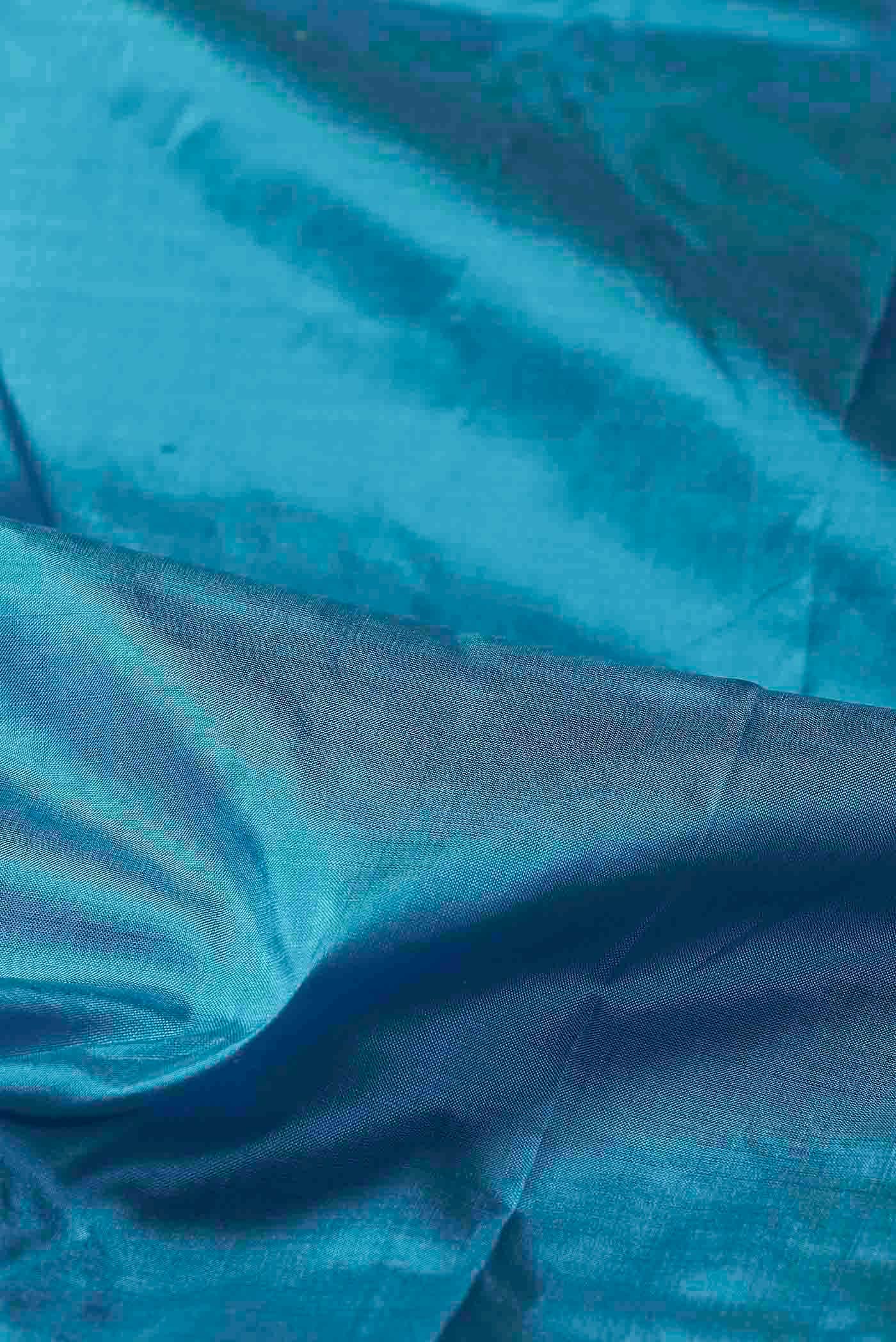 Blue Kanchipuram Silk Saree