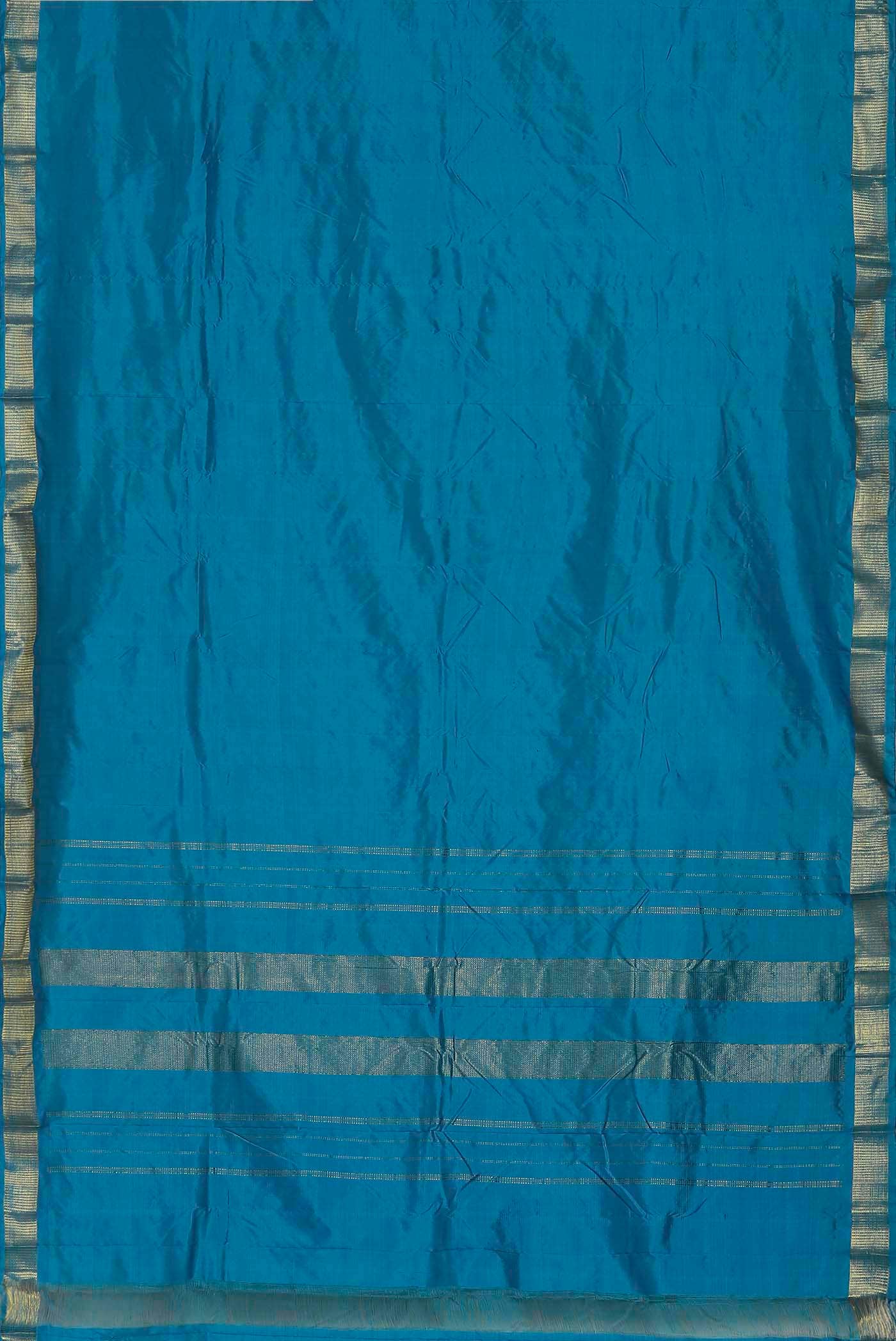 Blue Kanchipuram Silk Saree