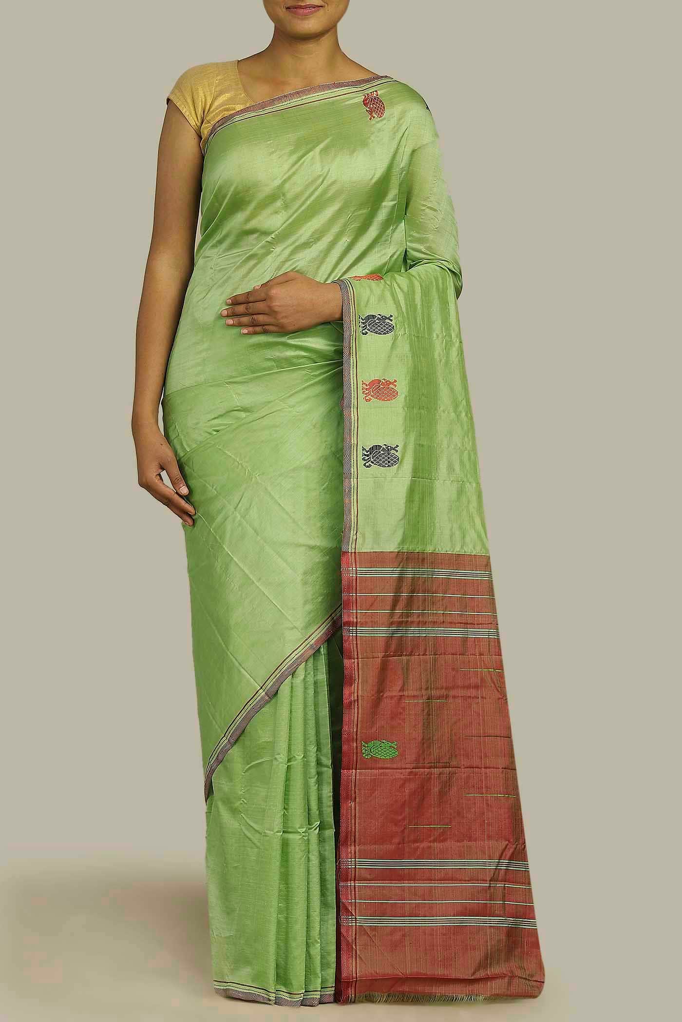 Green Kanchipuram Silk Saree