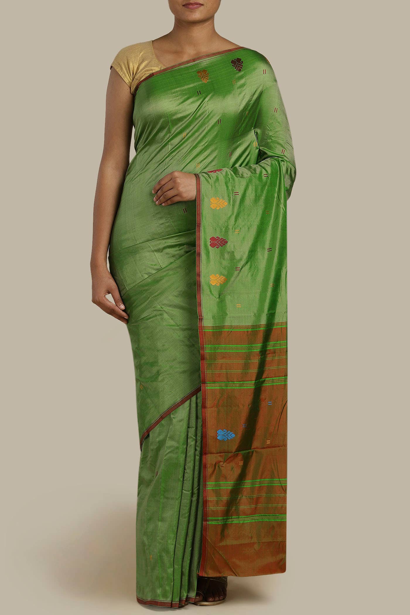 Green Kanchipuram Silk Saree
