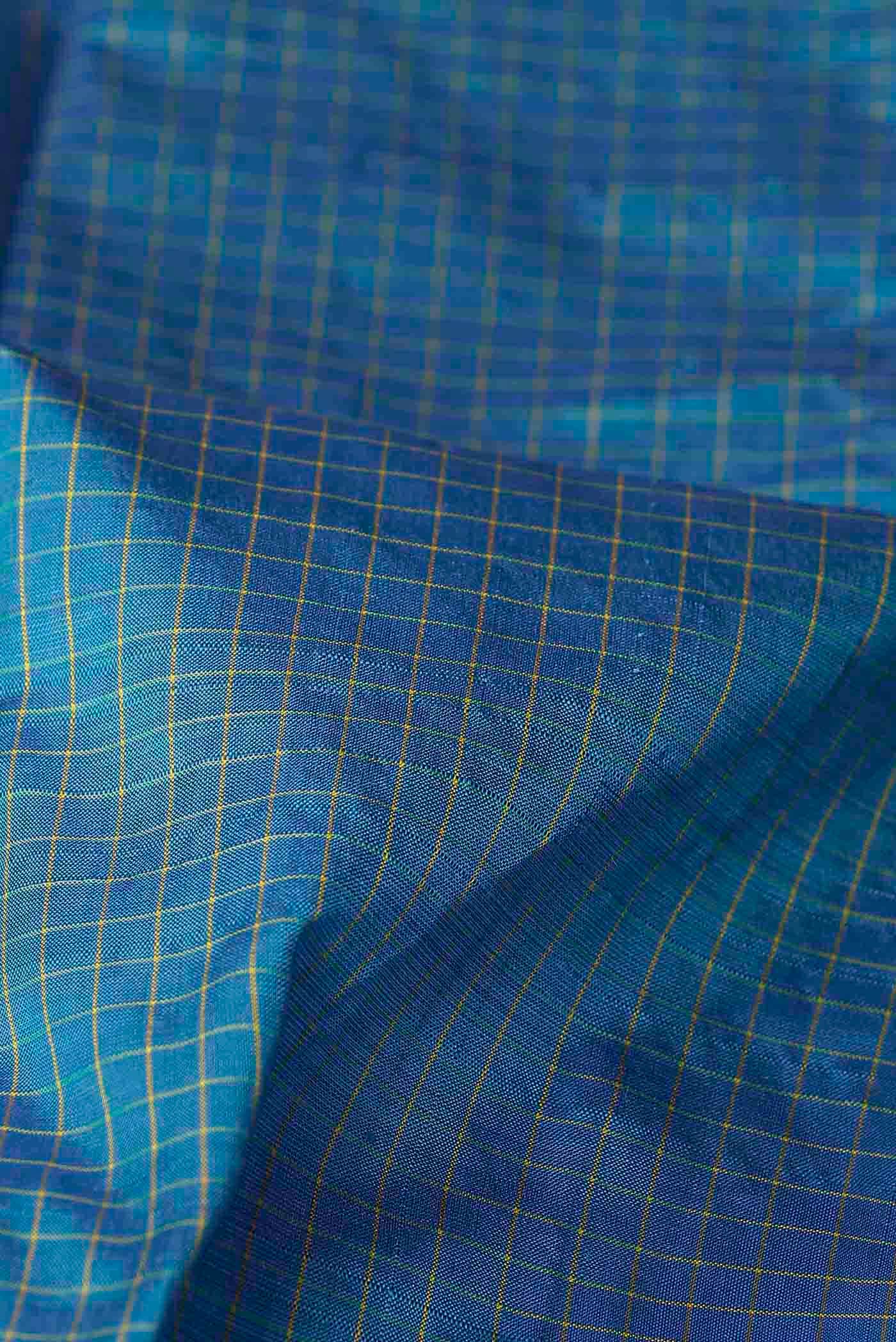 Blue Kanchipuram Silk Saree