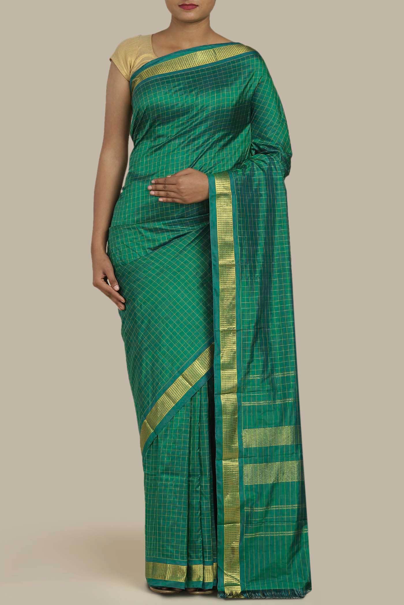 Green Kanchipuram Silk Saree