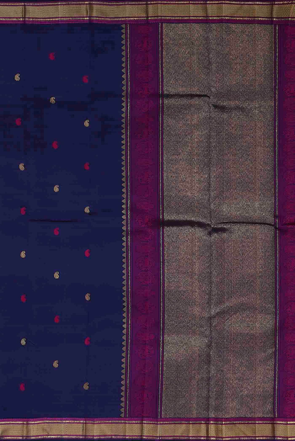 Blue Kanchipuram Silk Saree