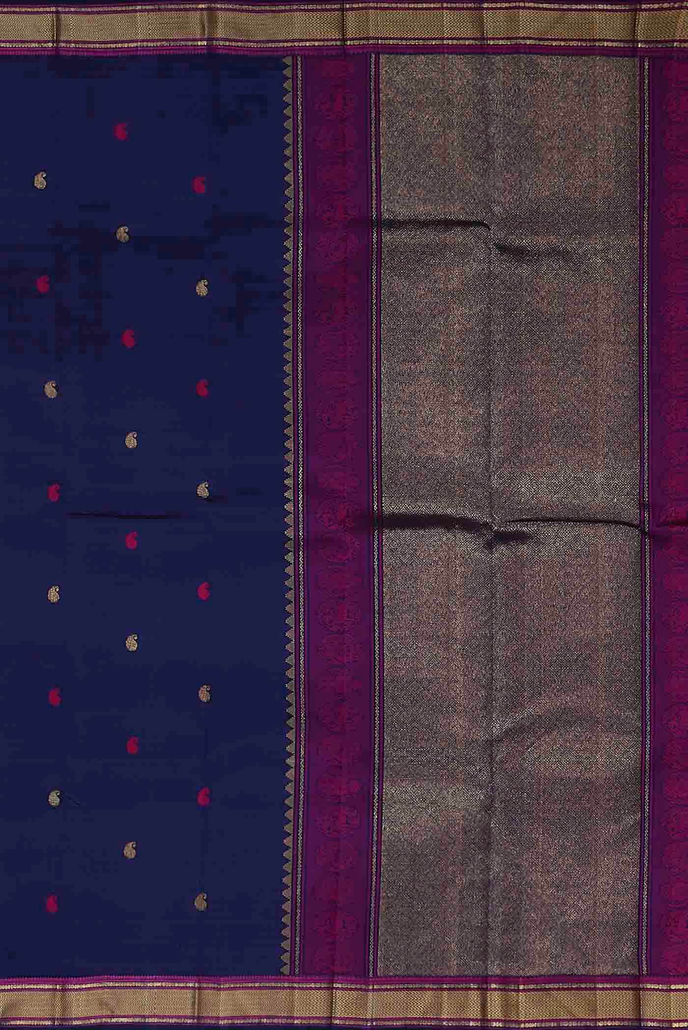 Blue Kanchipuram Silk Saree