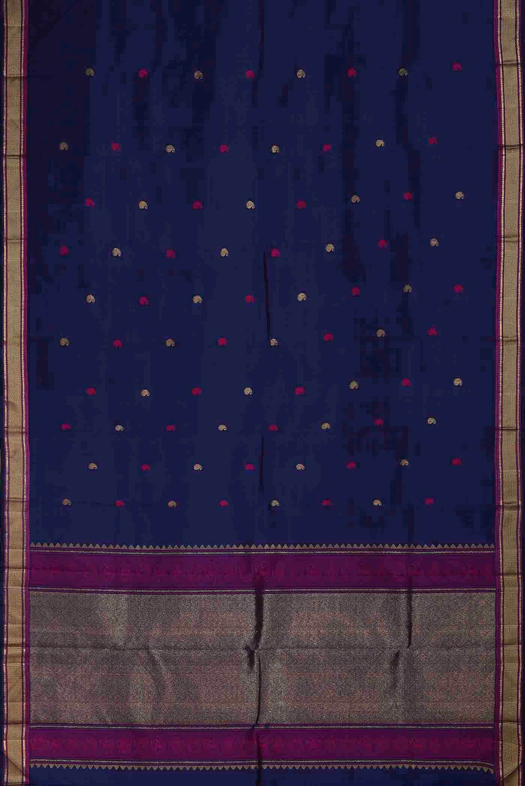 Blue Kanchipuram Silk Saree