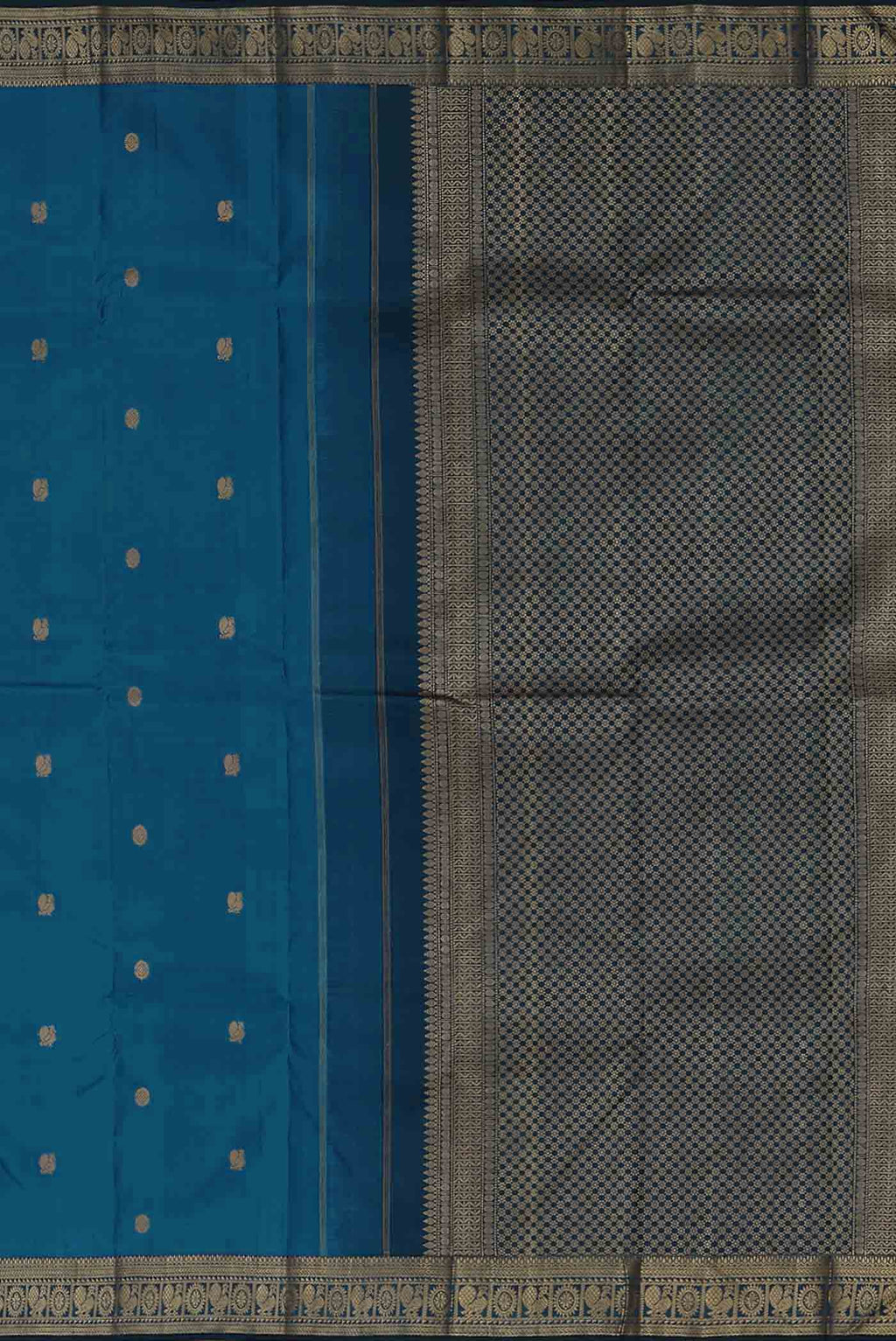 Blue Kanchipuram Silk Saree