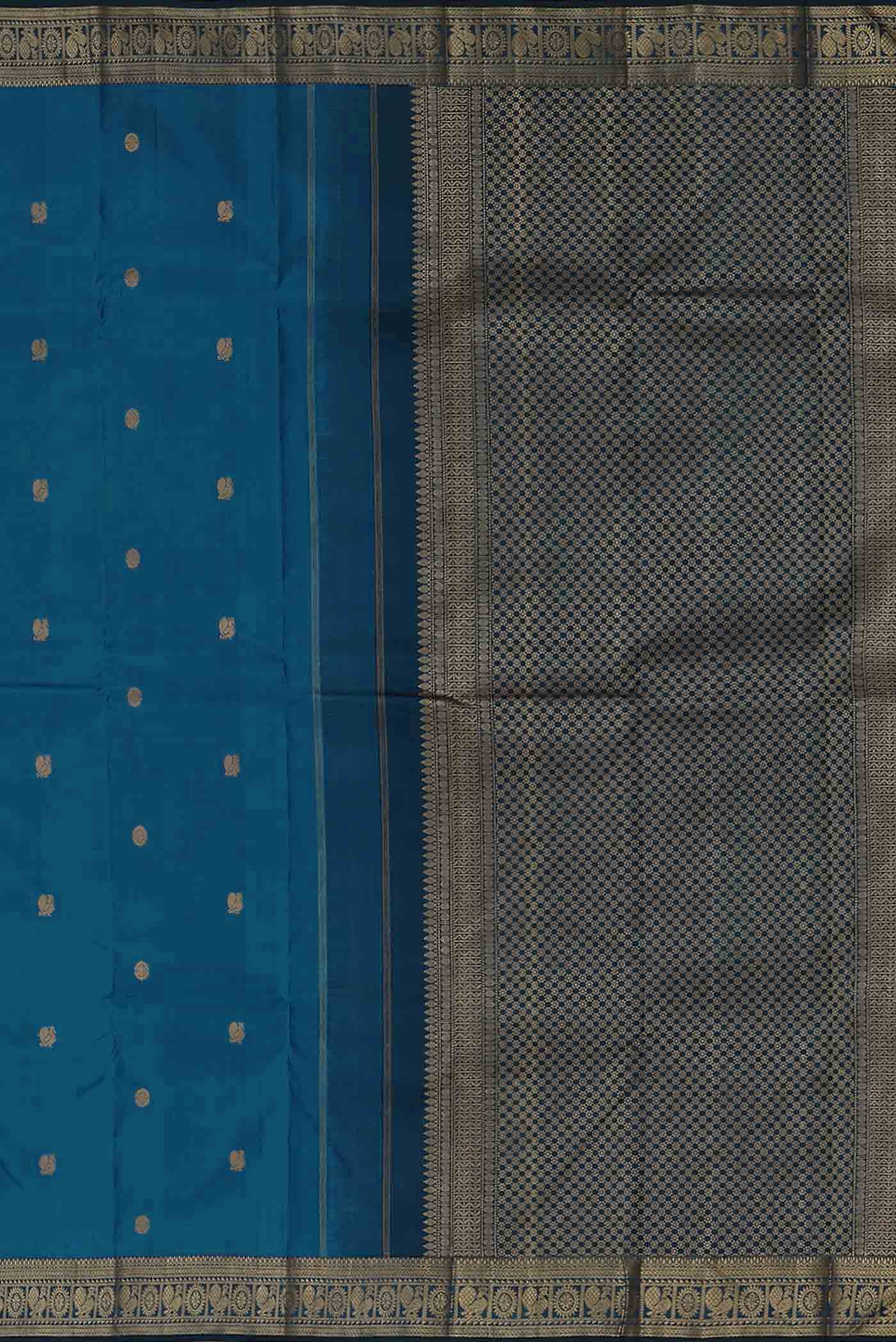 Blue Kanchipuram Silk Saree