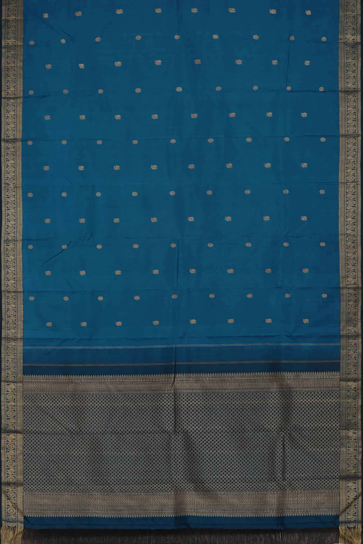 Blue Kanchipuram Silk Saree