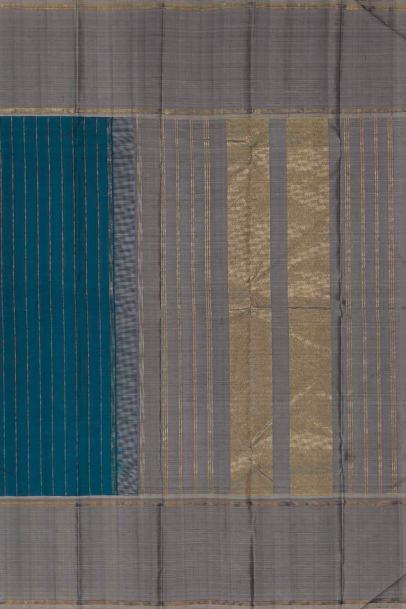 Blue Kanchipuram Silk Saree