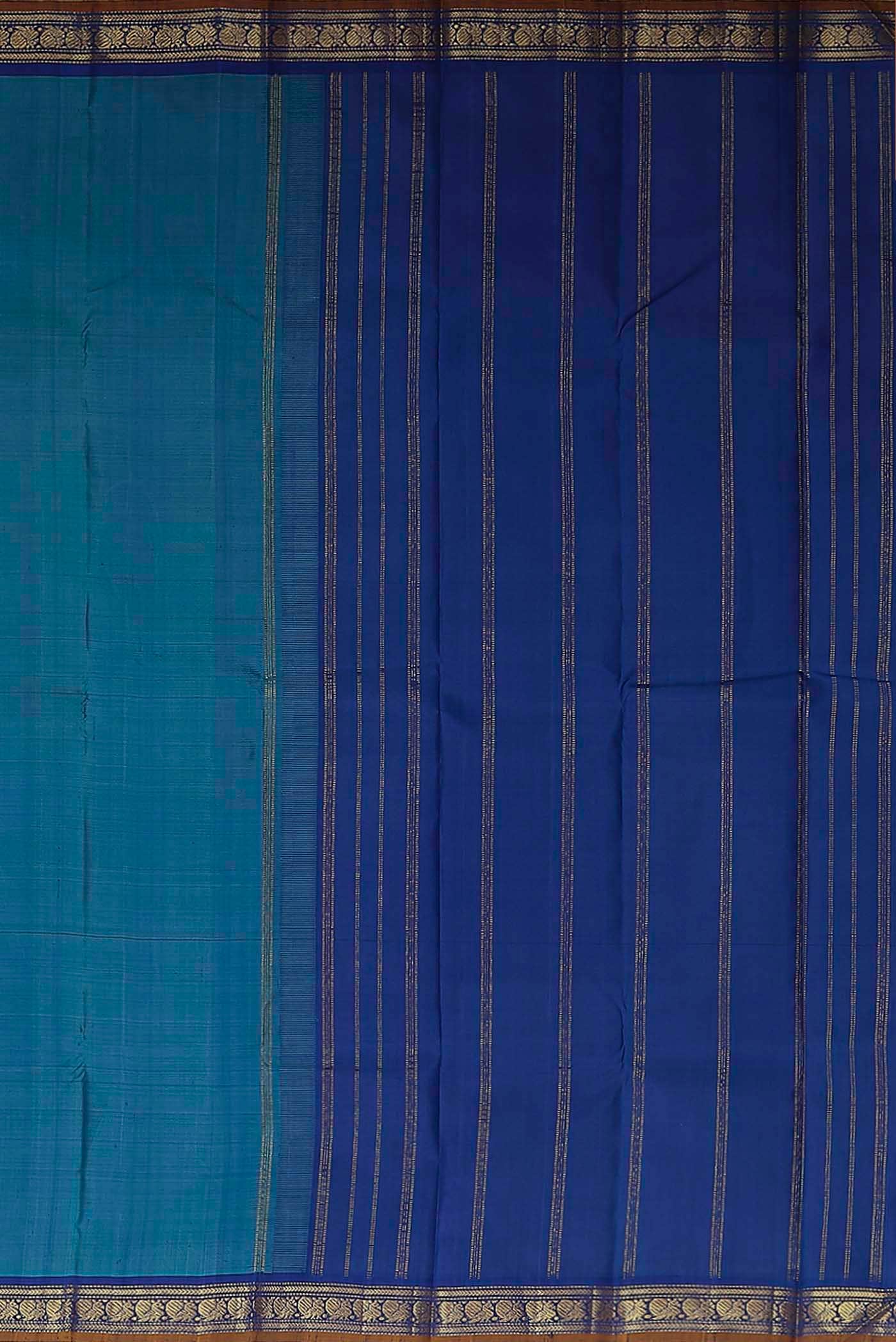 Blue Kanchipuram Silk Saree