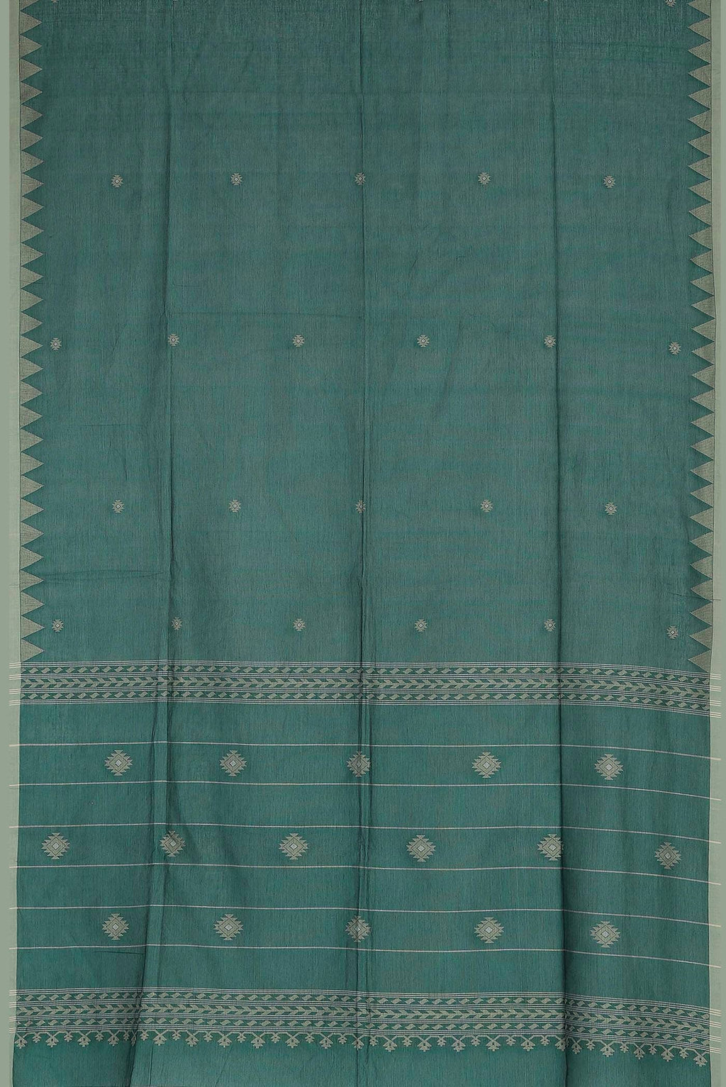 Green Bengal Cotton Saree