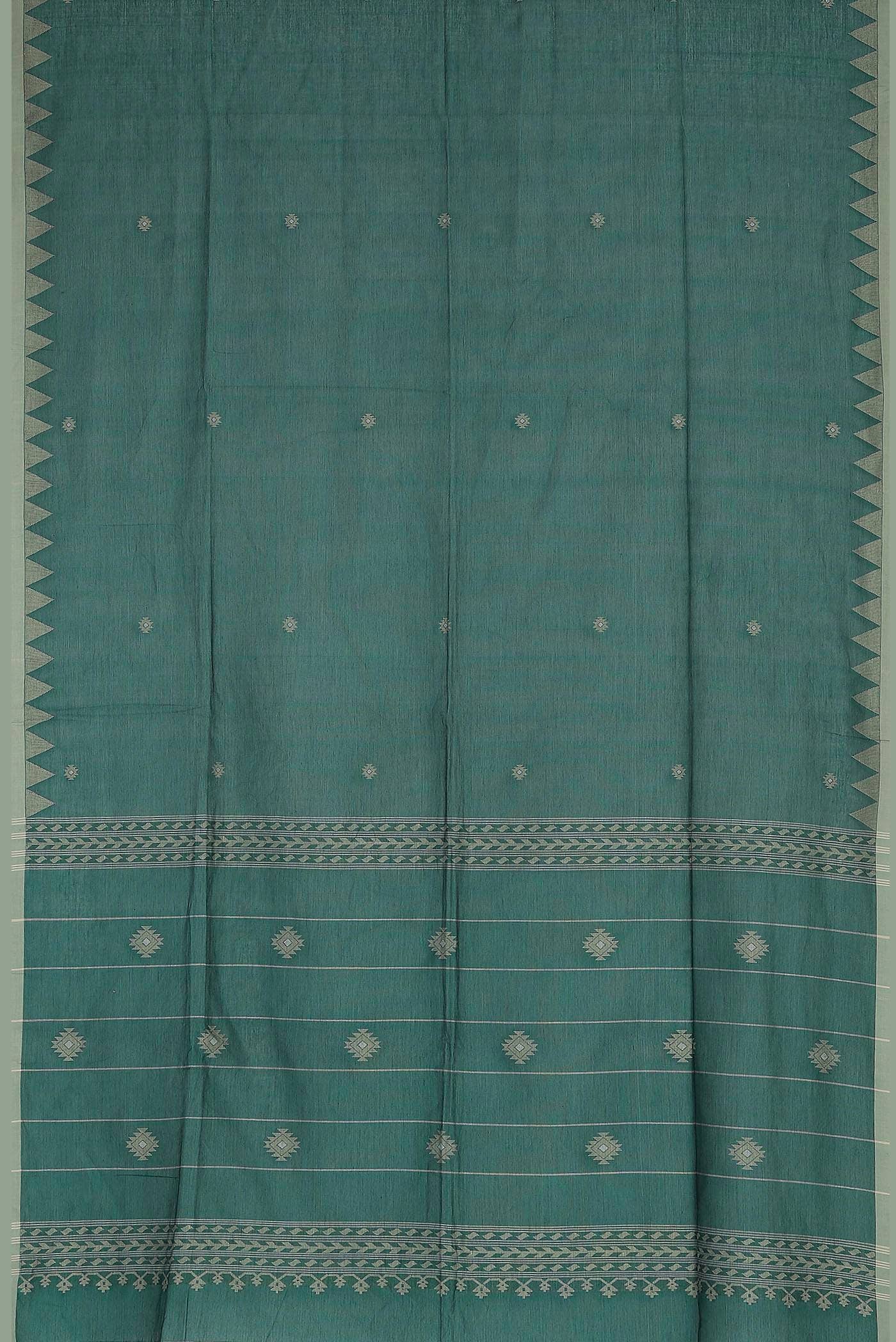 Green Bengal Cotton Saree