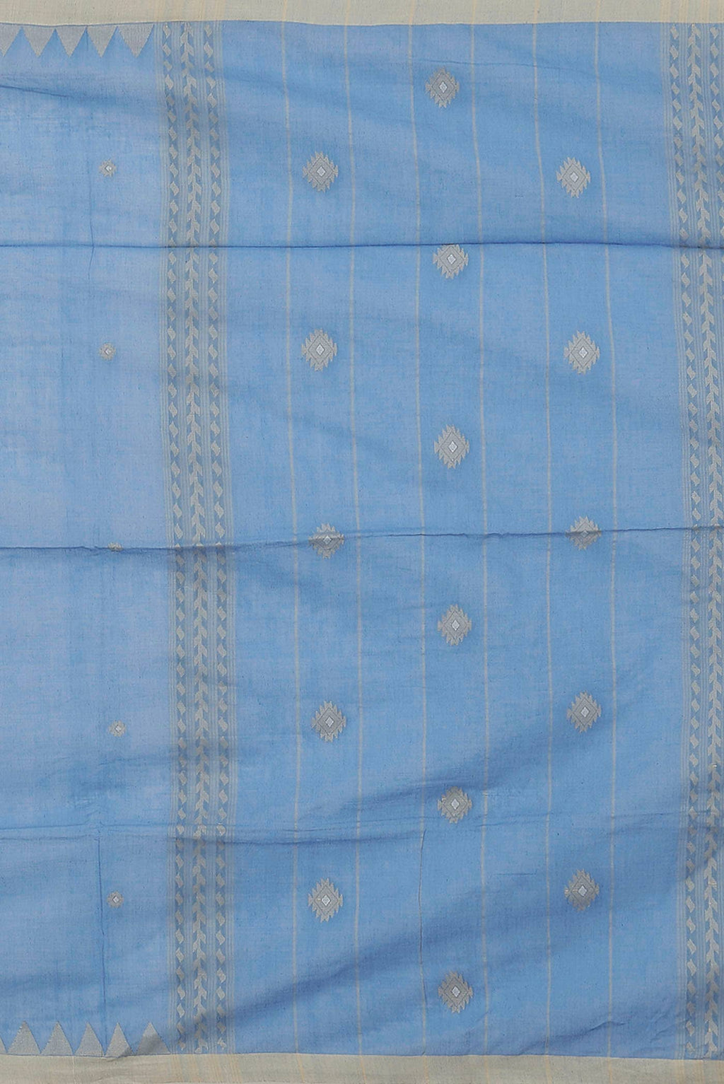 Blue Bengal Cotton Saree