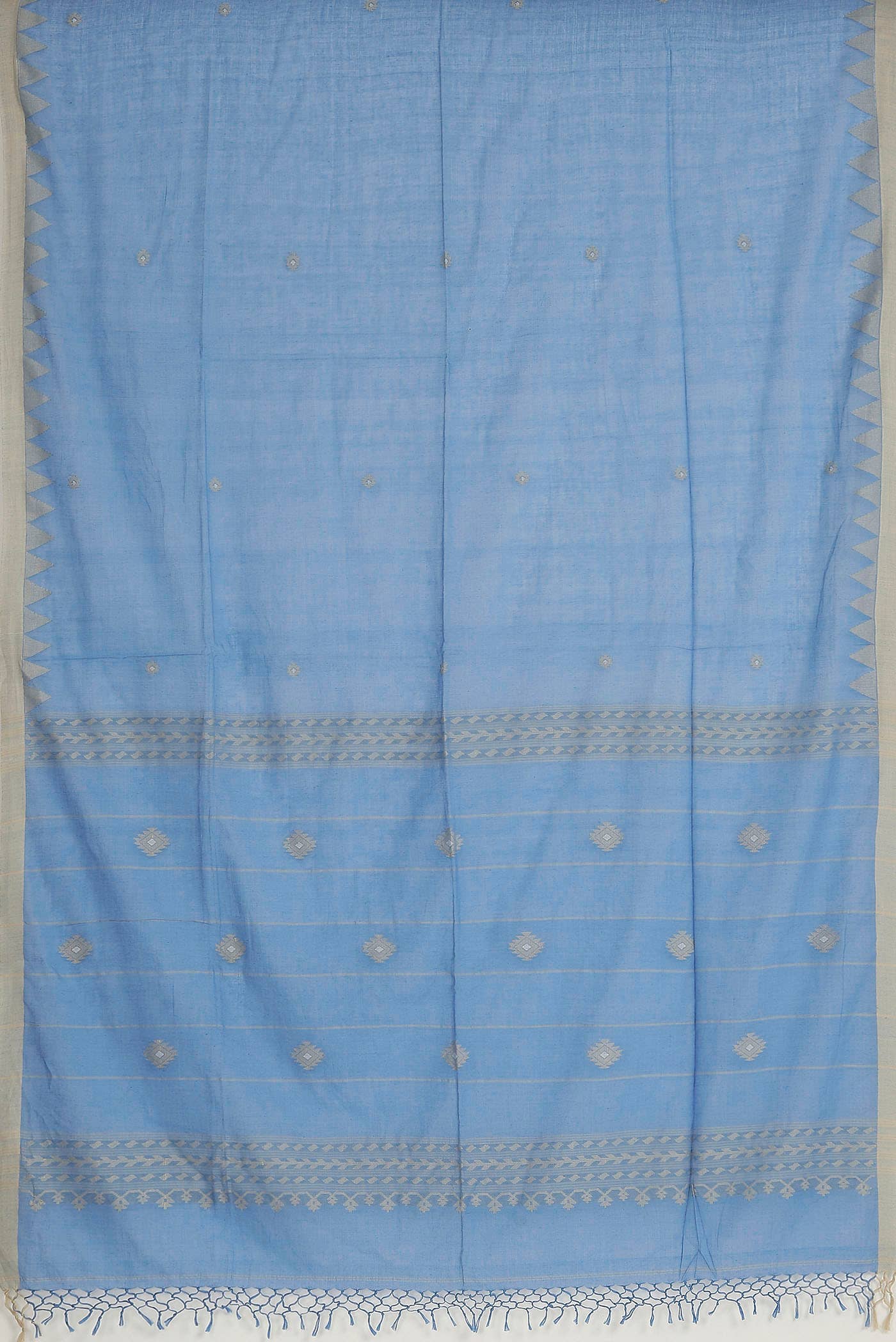 Blue Bengal Cotton Saree