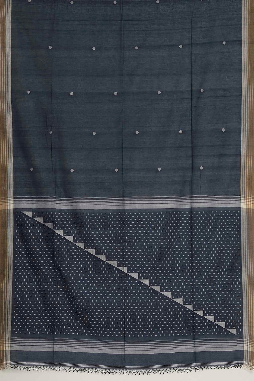 Blue Bengal Cotton Saree