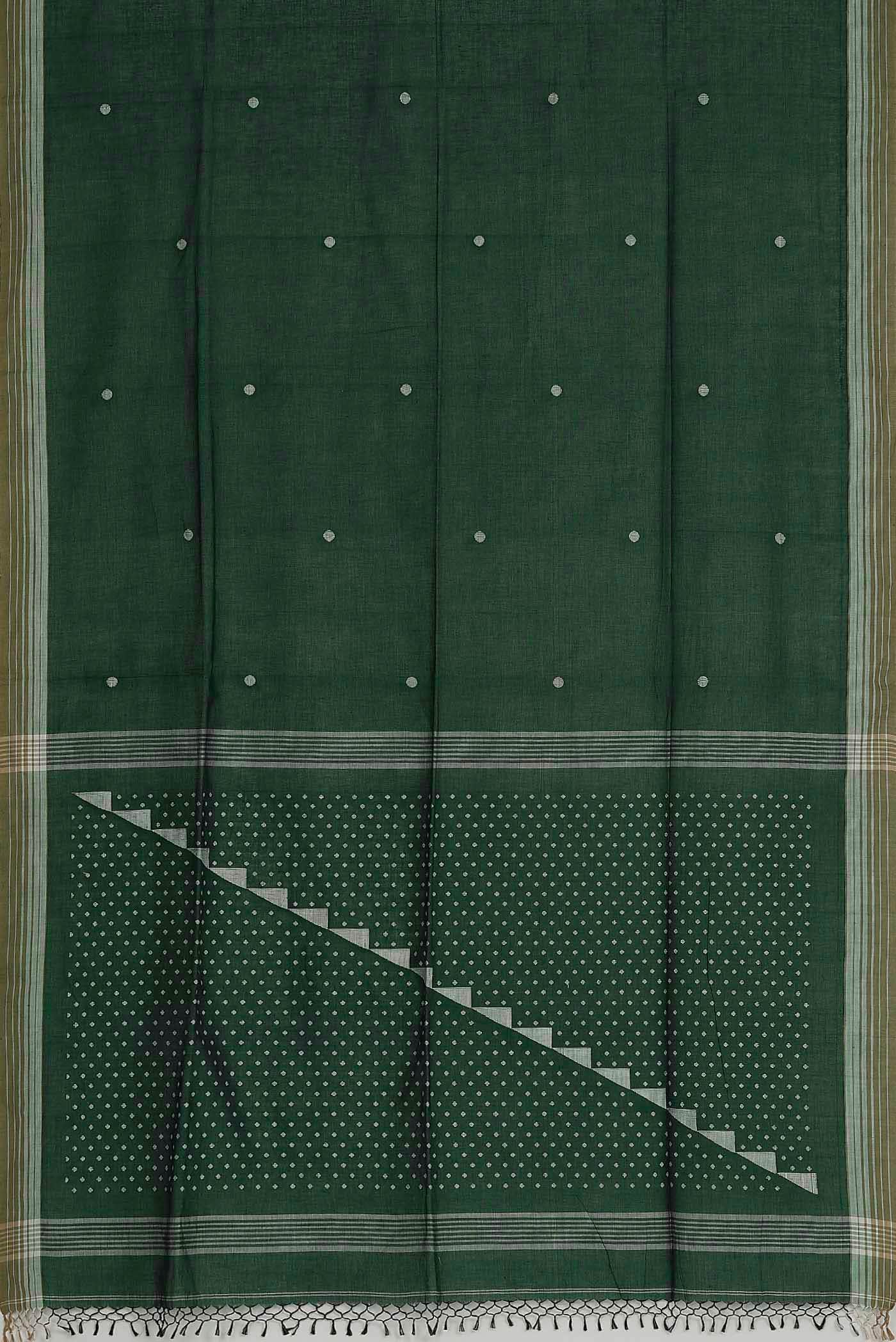Green Bengal Cotton Saree