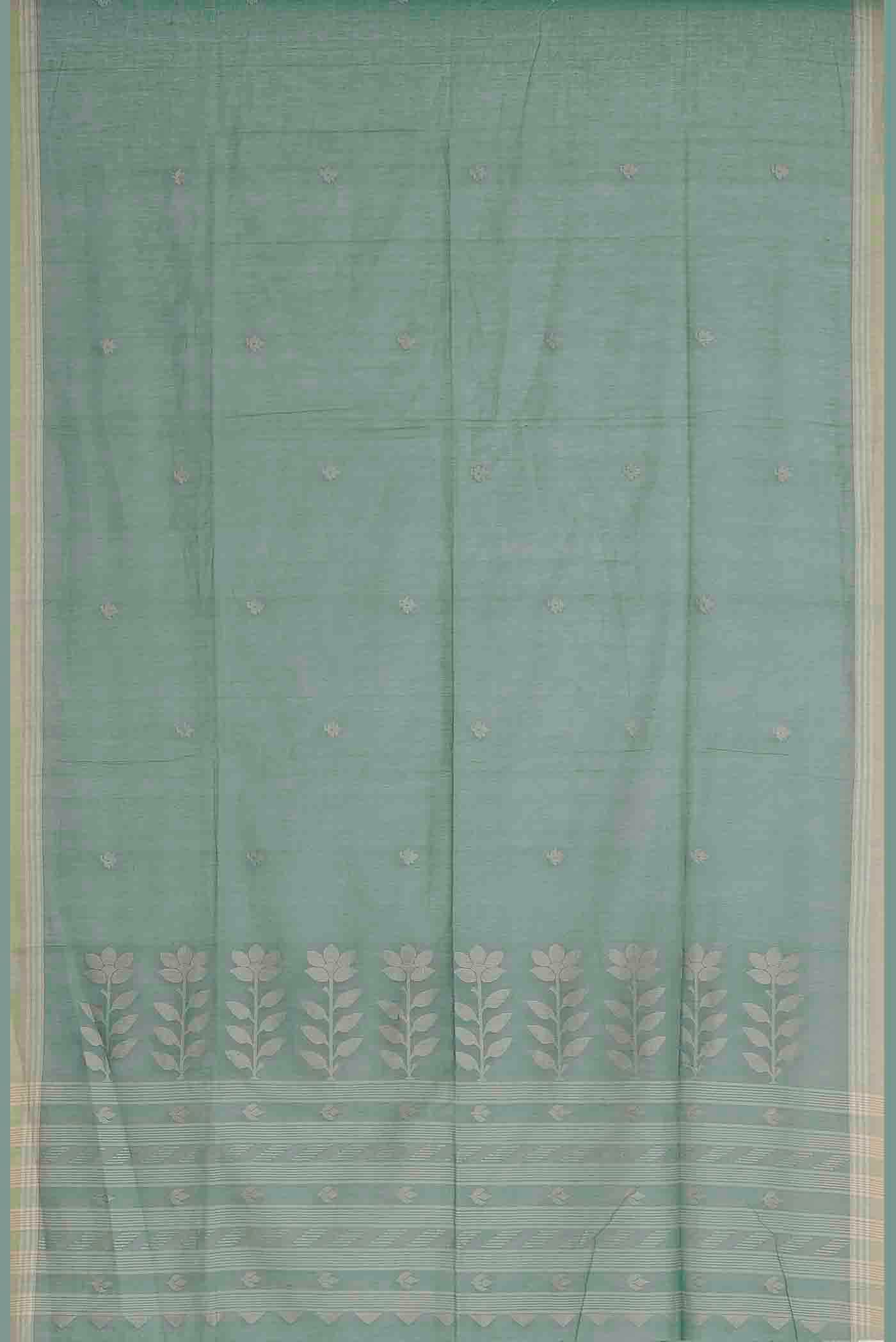 Green Bengal Cotton Saree