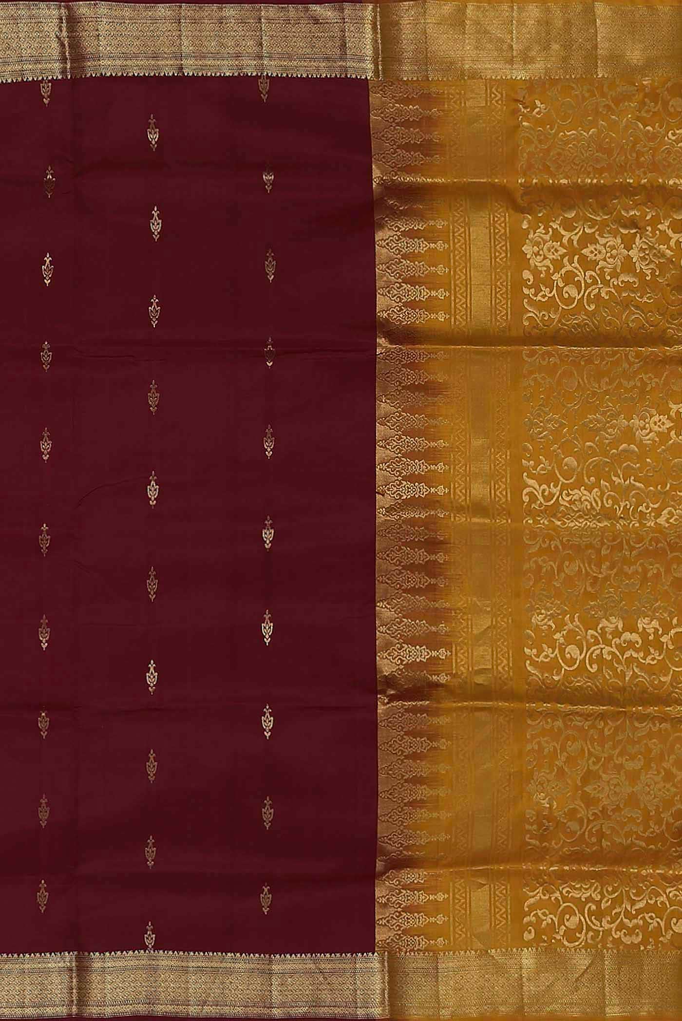 Maroon Soft Silk Saree