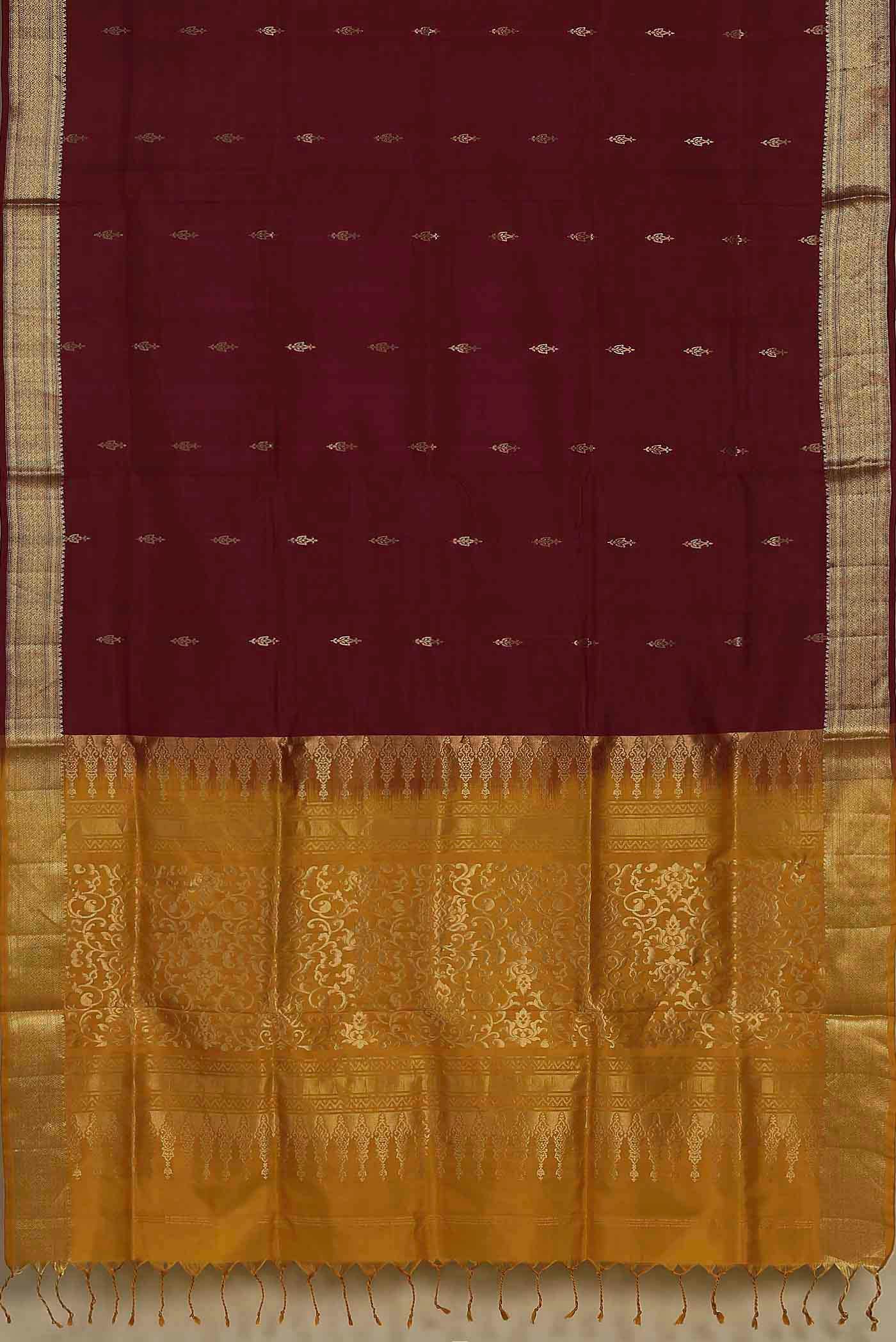 Maroon Soft Silk Saree